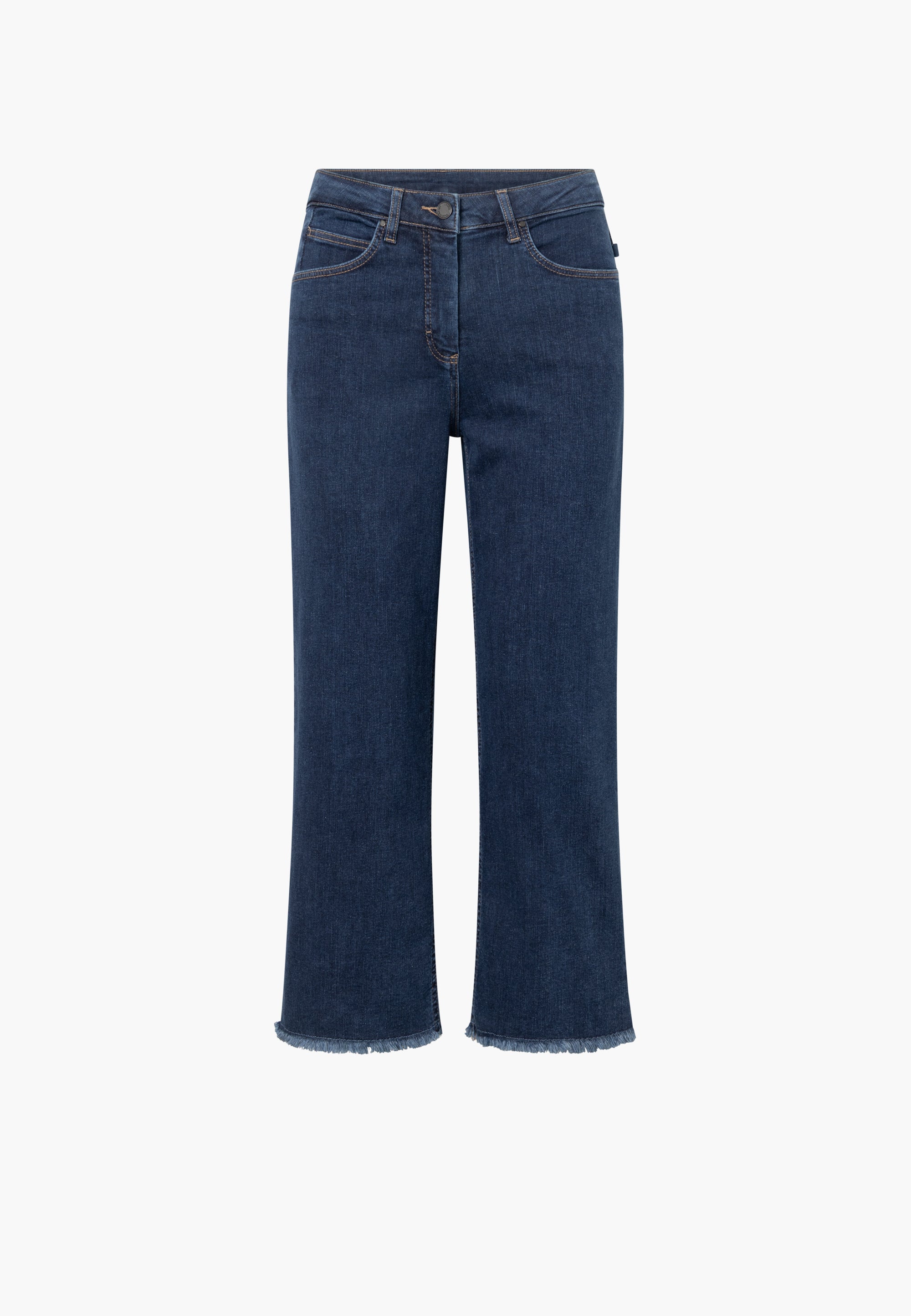 LAURIE Amelia Raw Straight Cropped Straight 40513 Dark Blue Denim