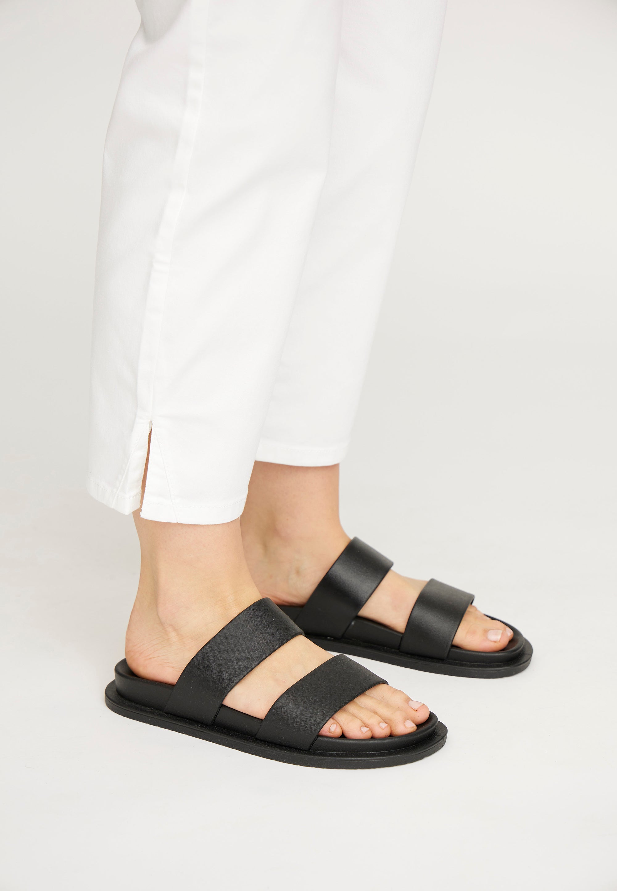LAURIE Amelia Slit Straight crop Straight 10100 White