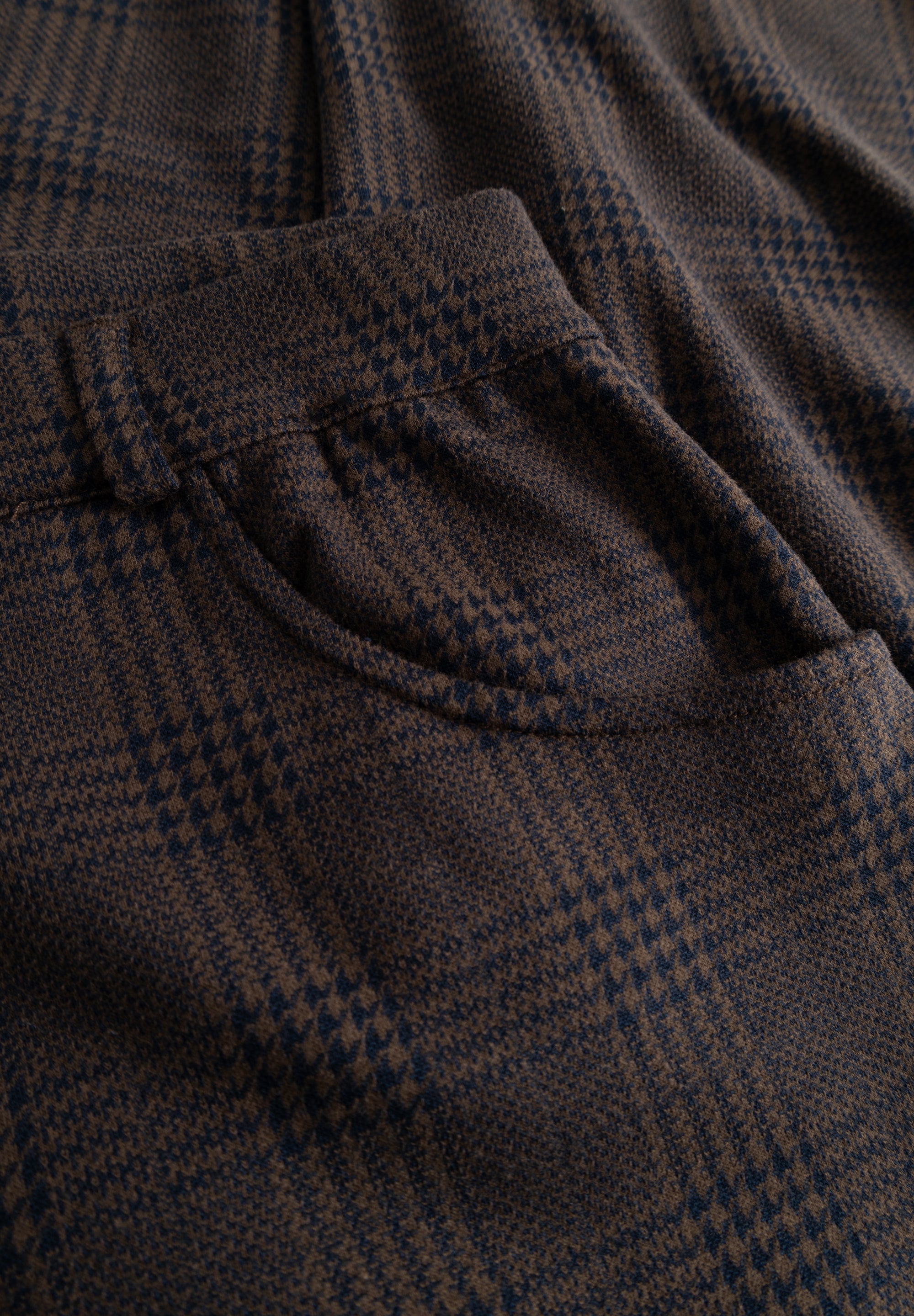 LAURIE Donna Loose - Medium Length Loose 88049 Brown Navy check
