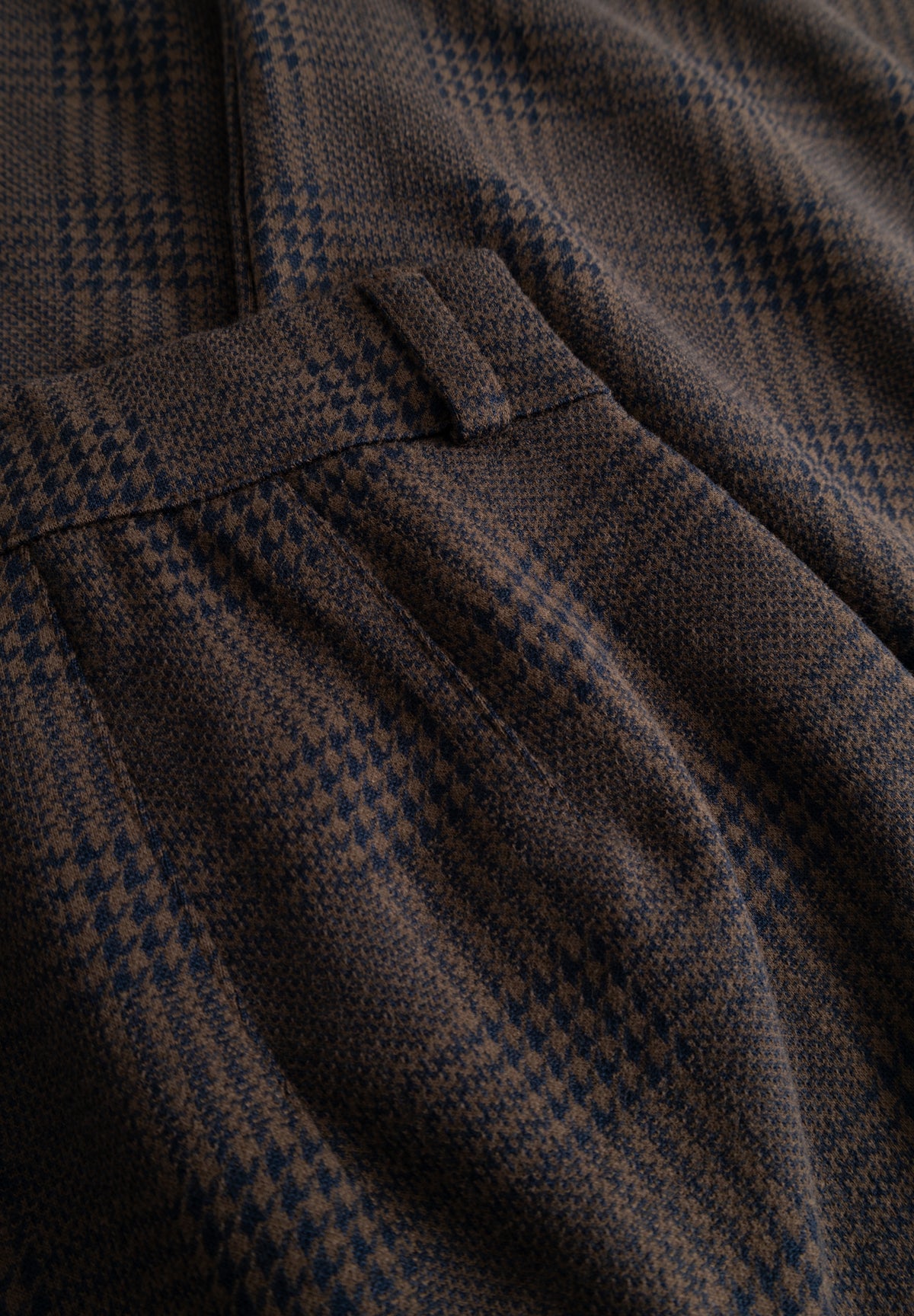 LAURIE Donna Loose - Medium Length Loose 88049 Brown Navy check