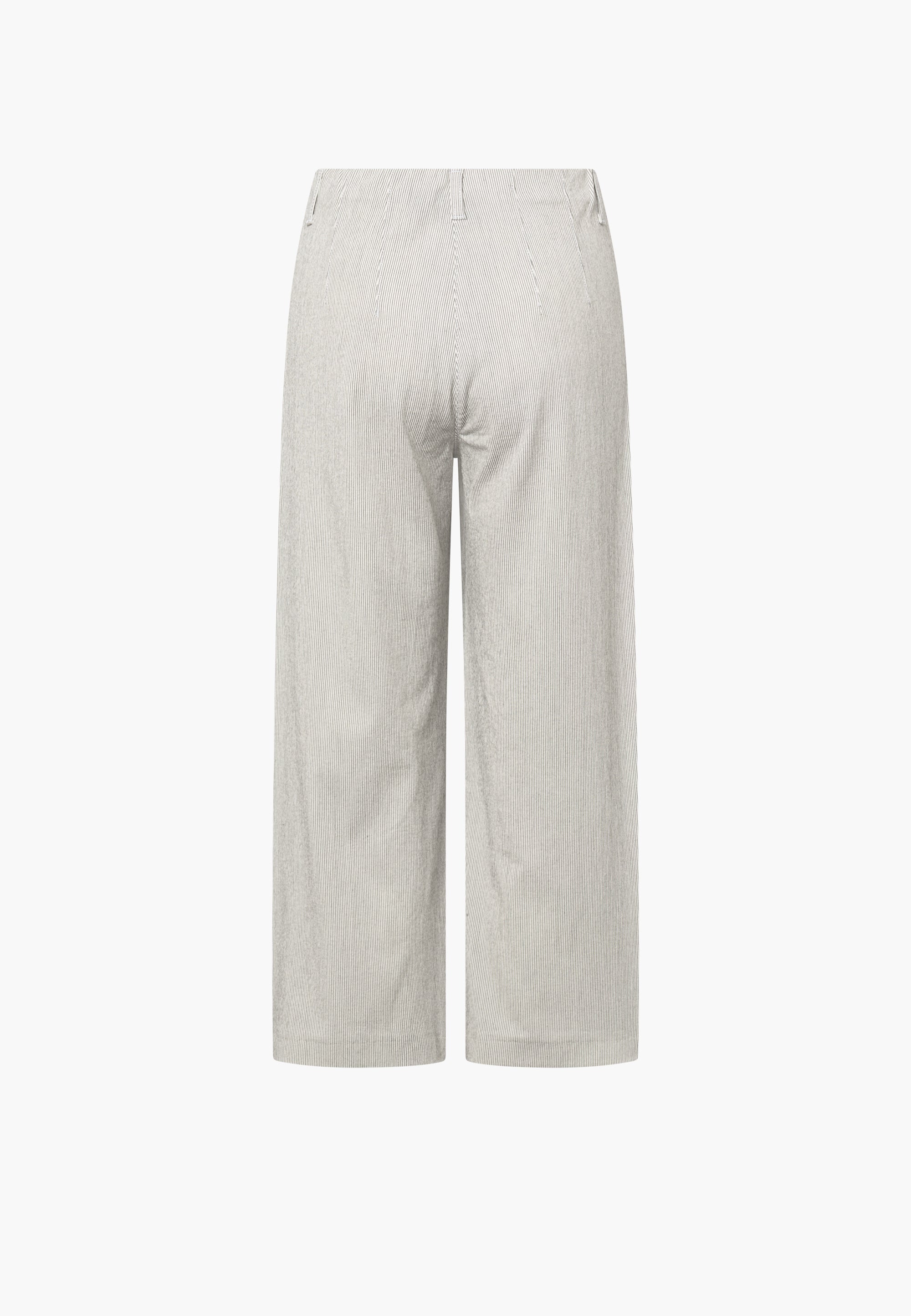 LAURIE Donna Loose Cropped Loose 10109 White pinstripe