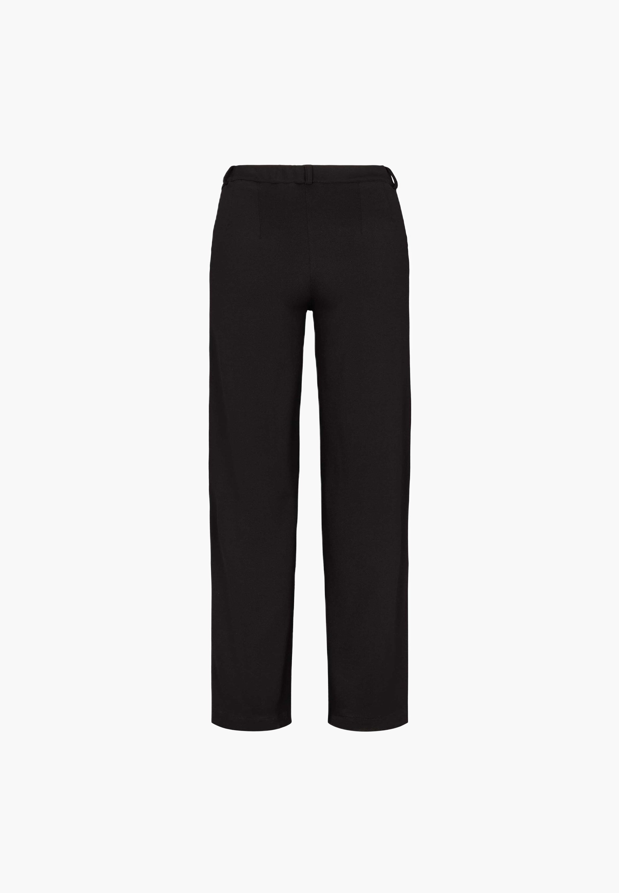 LAURIE Donna Loose Jersey - Medium Length Loose Black Brushed