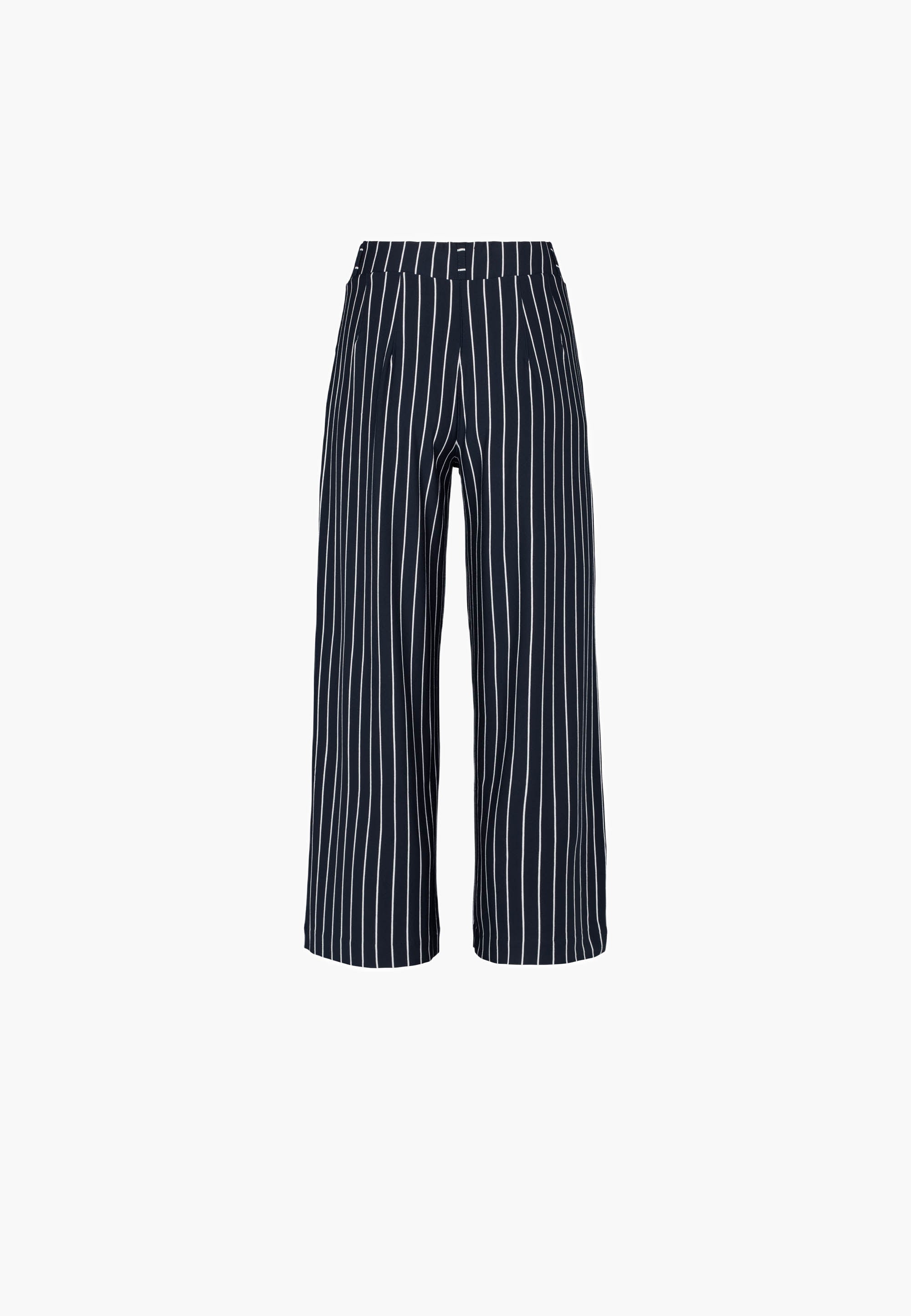 LAURIE Donna Loose Jersey Crop Loose 49222 Navy Stripe