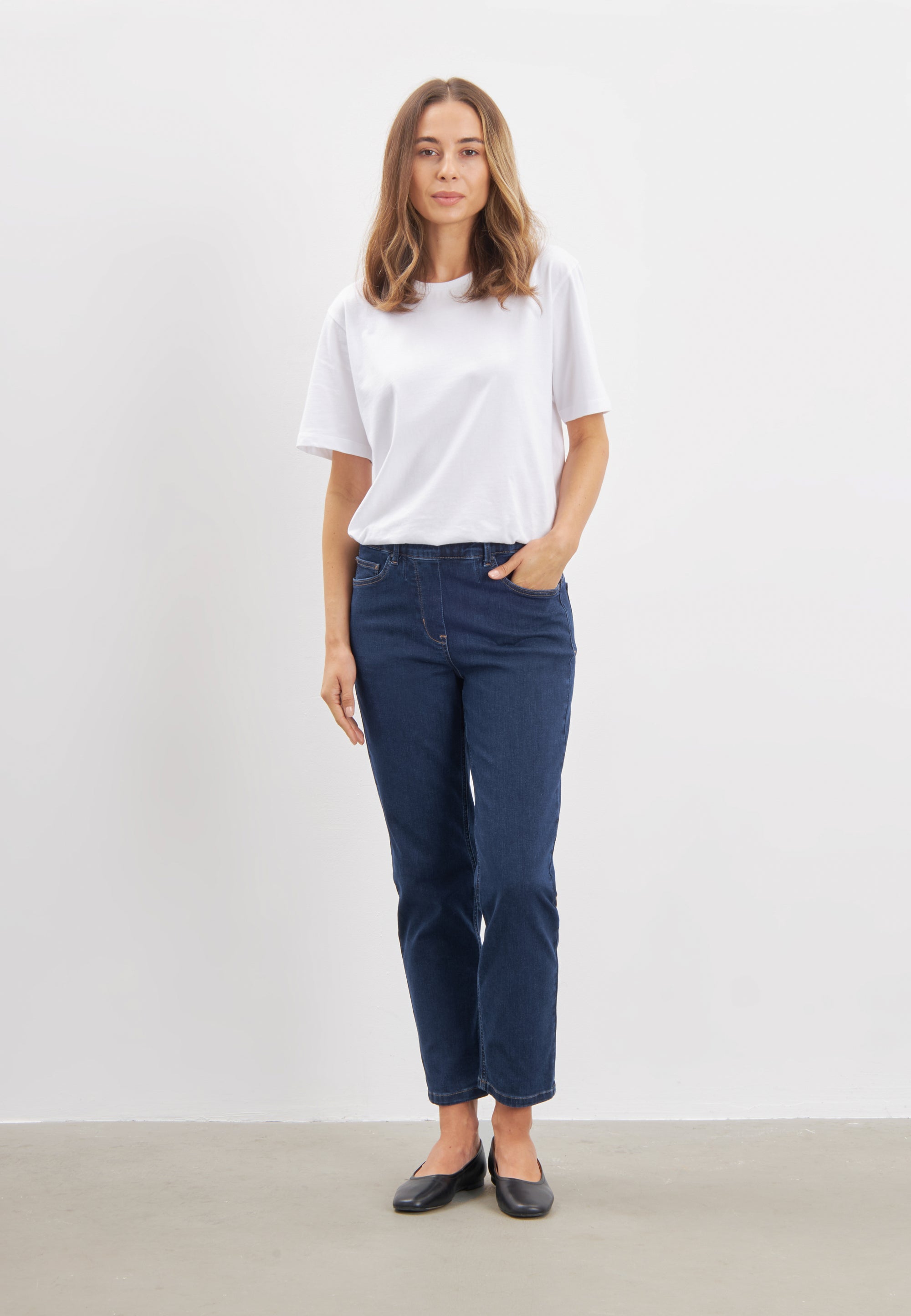 LAURIE Hannah Regular - Ekstra Short Length Regular 40513 Dark Blue Denim