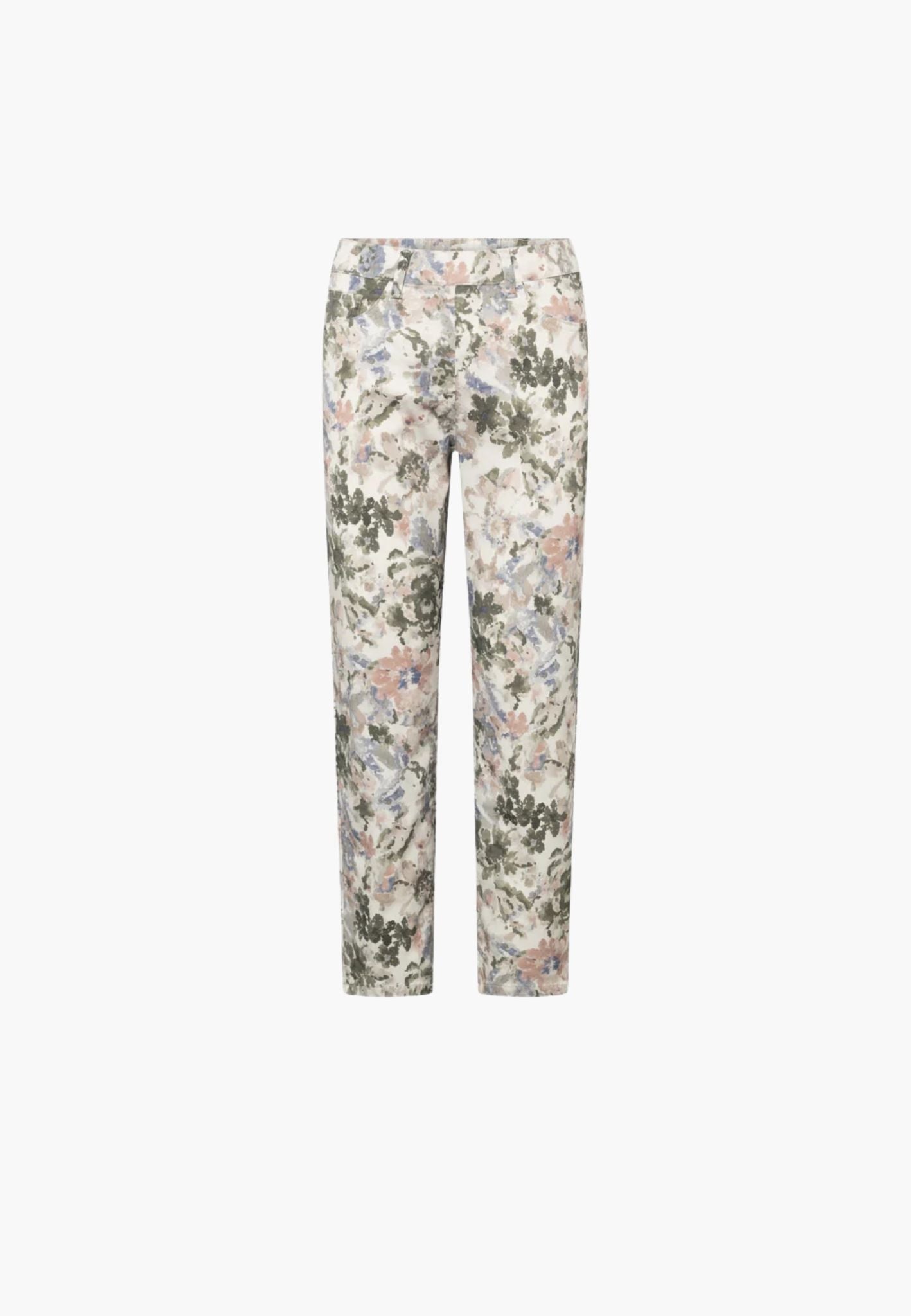 LAURIE Hannah Regular - Extra Short Length Regular 55140 Khaki watercolour print