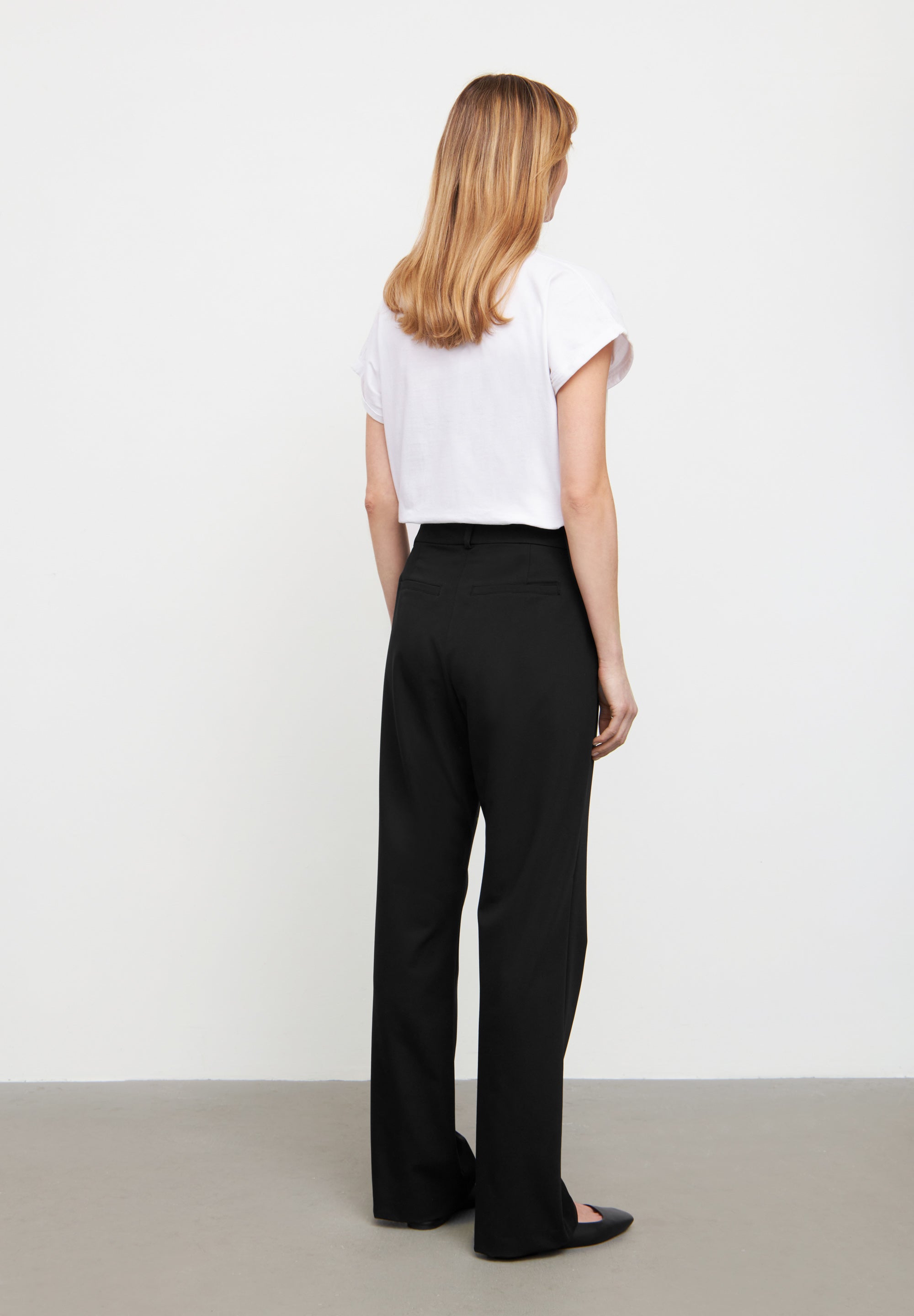 LAURIE Jo Straight Long Length Trousers STRAIGHT 99000 Black