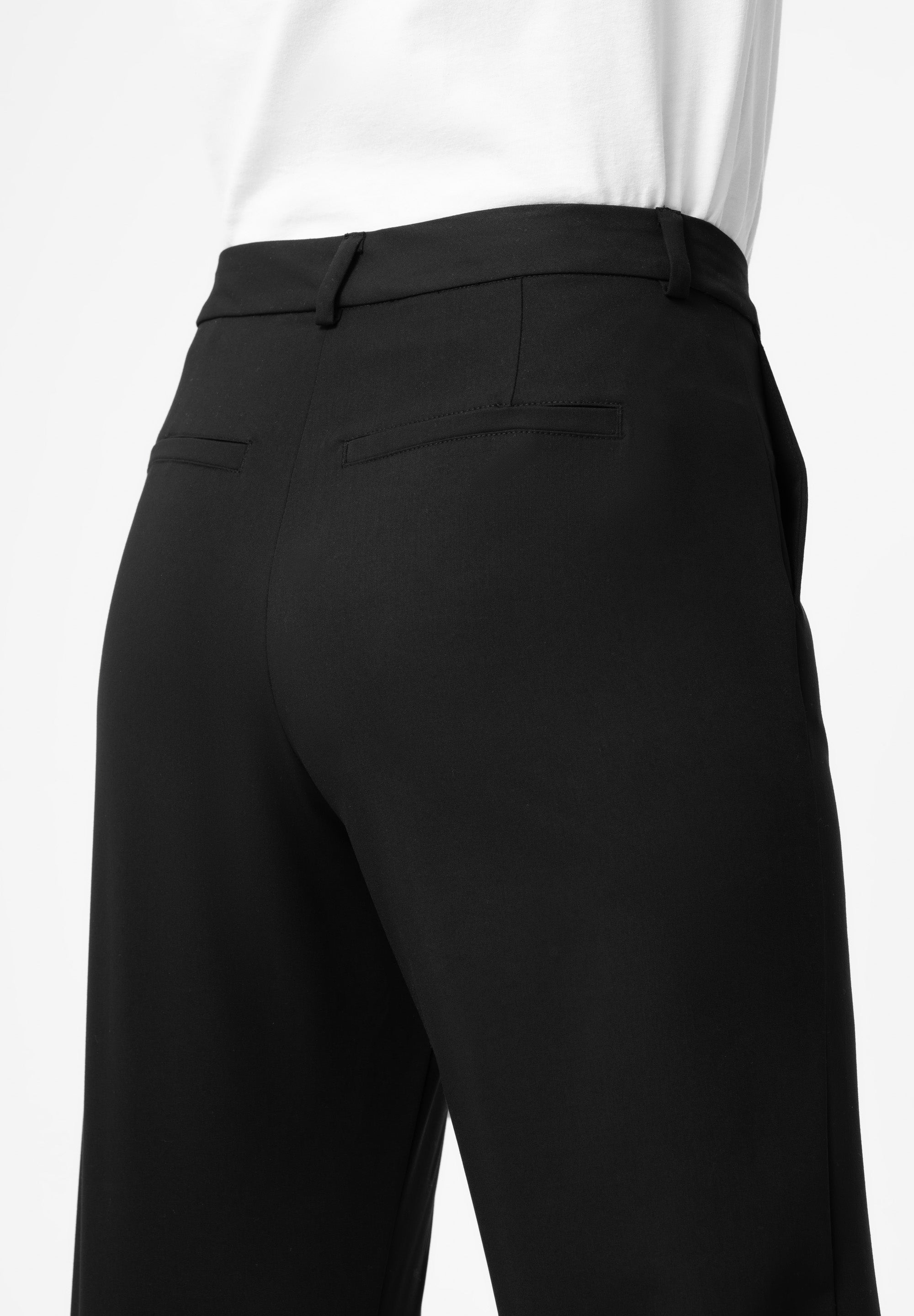 LAURIE Jo Straight Long Length Trousers STRAIGHT 99000 Black