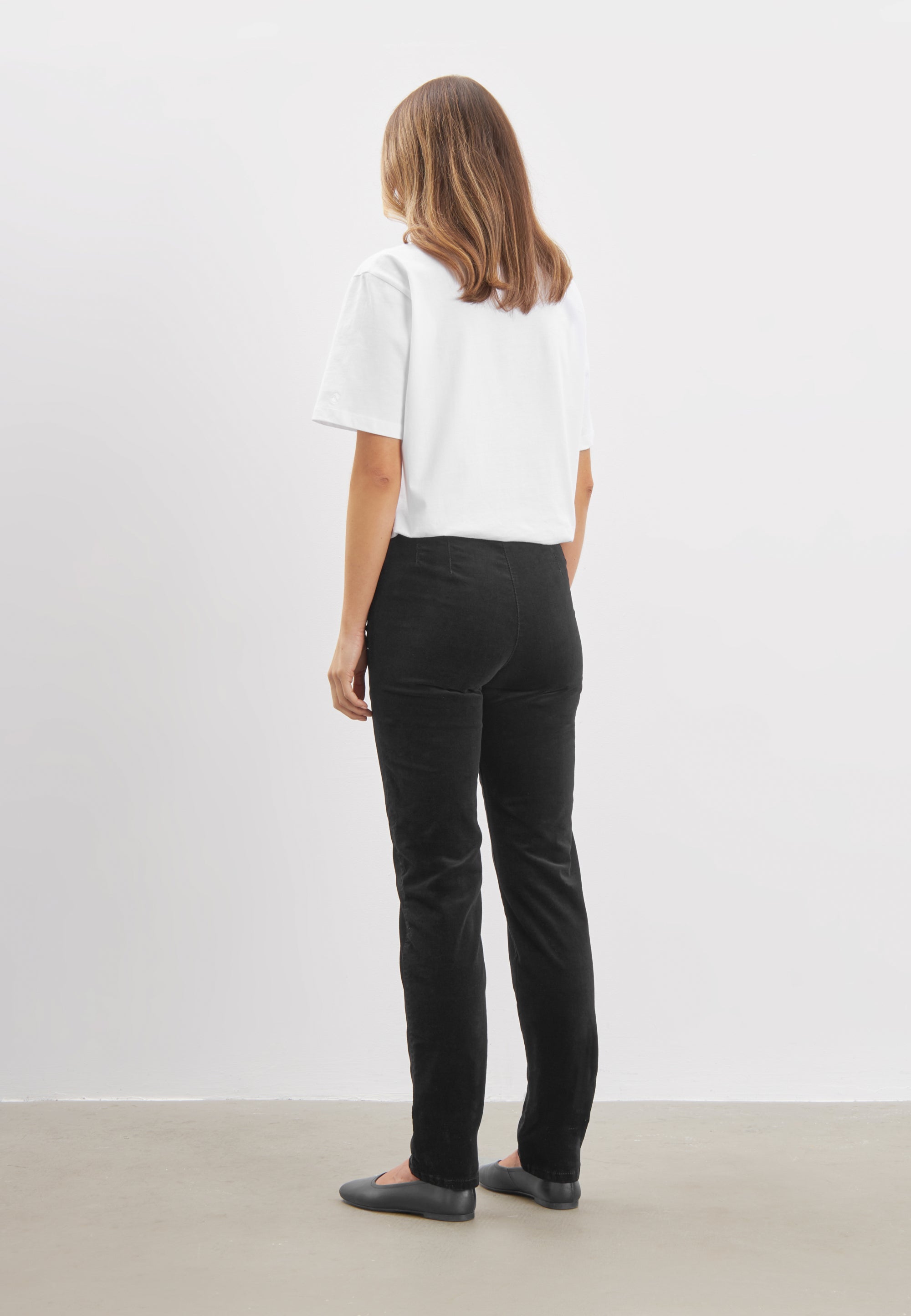 LAURIE Kelly Regular Fløjl - Medium Length Regular 99000 Black