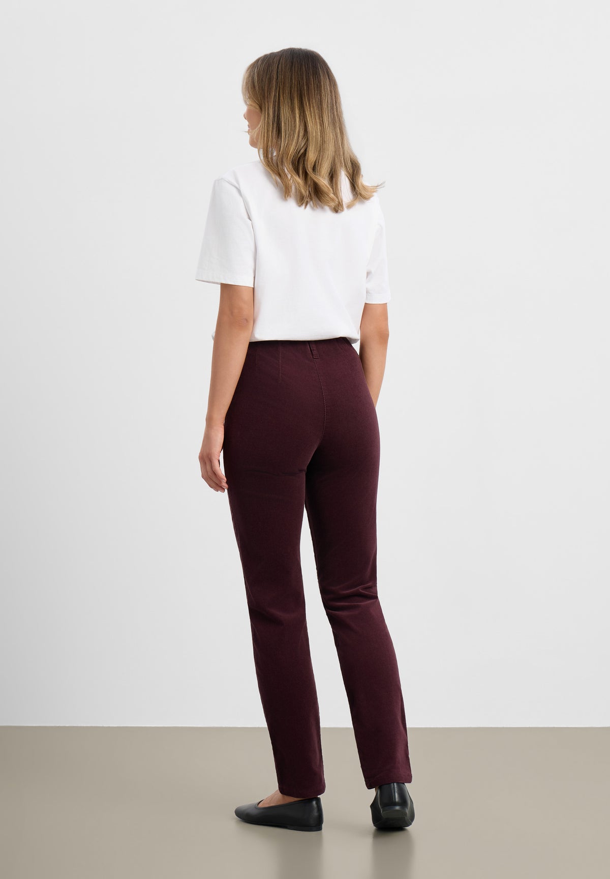 LAURIE Kelly Regular Fløjl - Medium Length Regular 68000 Dark Plum
