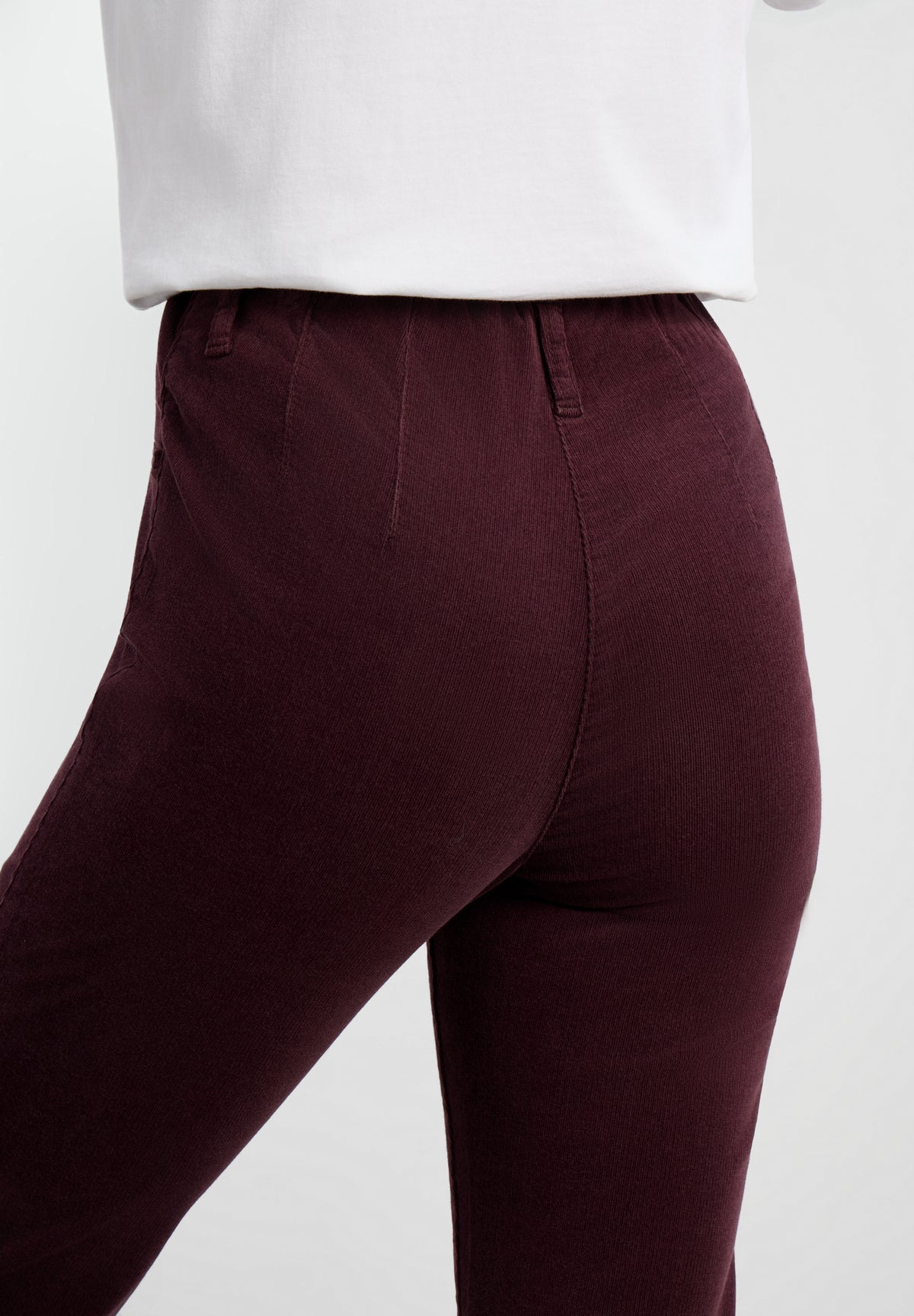 LAURIE Kelly Regular Fløjl - Medium Length Regular 68000 Dark Plum