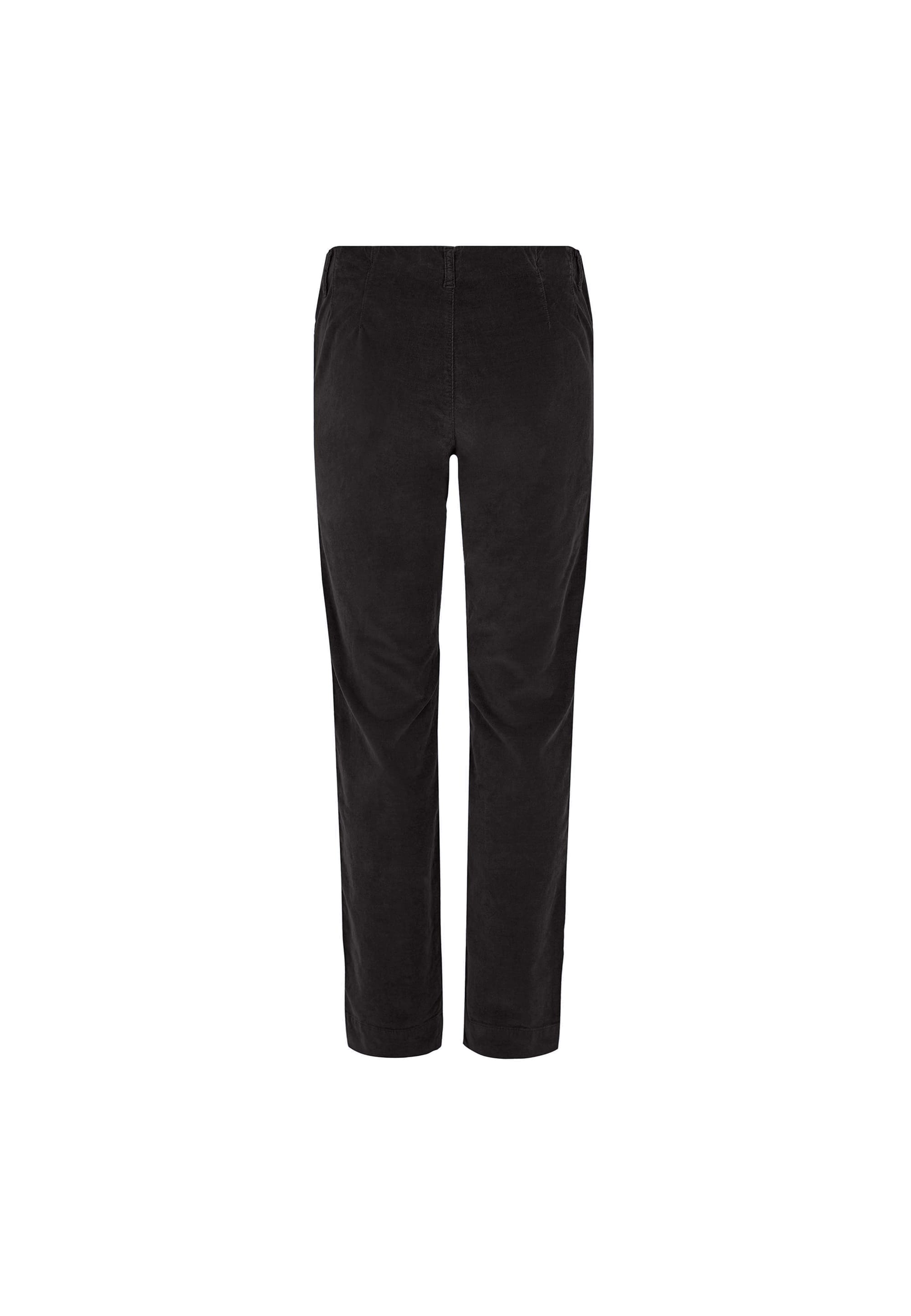 LAURIE  Kelly Regular Fløjl - Medium Length Trousers REGULAR 99000 Black
