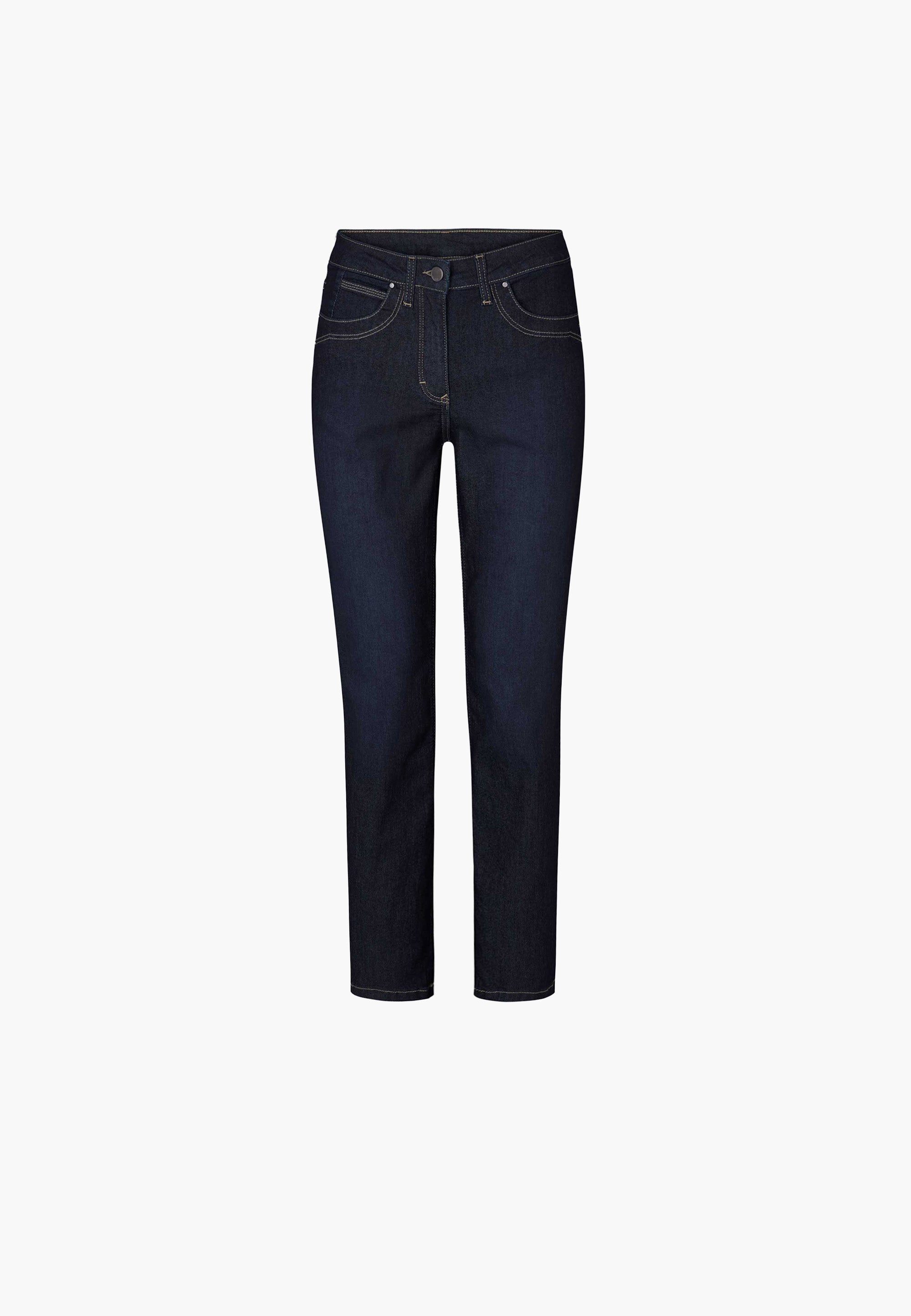 LAURIE Laura Slim - Medium Length Slim 49499 Washed Dark Blue Denim