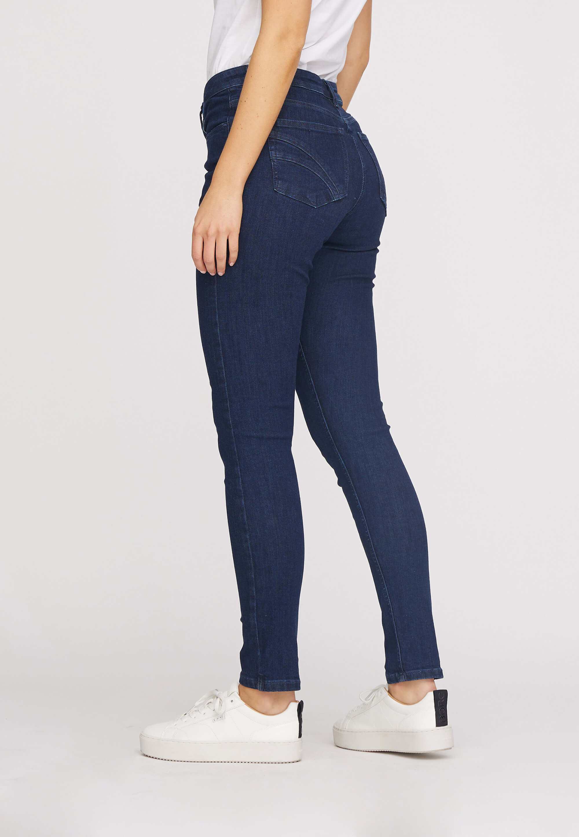 LAURIE Laura Slim - Medium Length - Ecolabel Slim 49505 Dark Blue Denim
