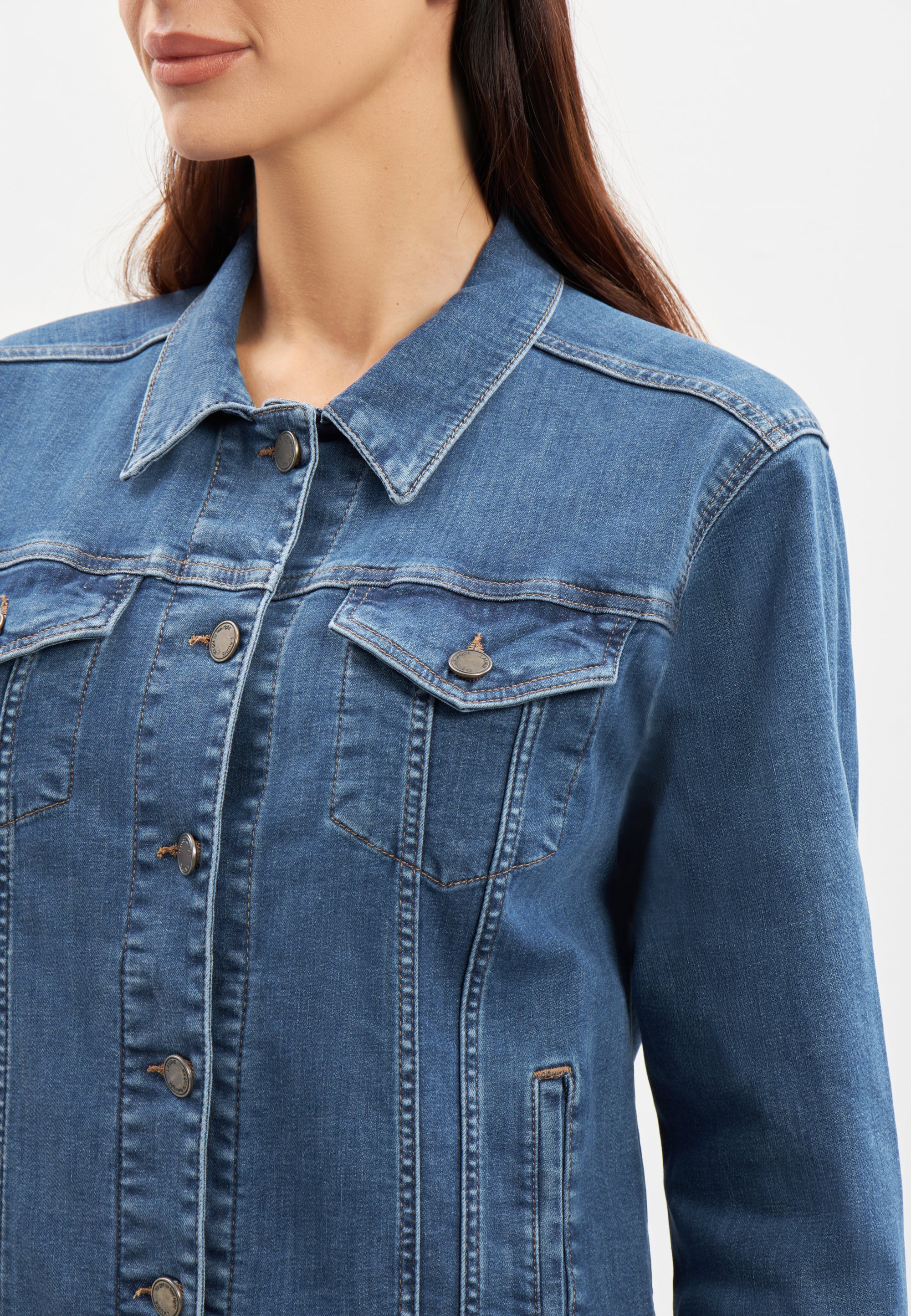 LAURIE Marie Denim Jacket LS Jackets 49401 Blue Denim