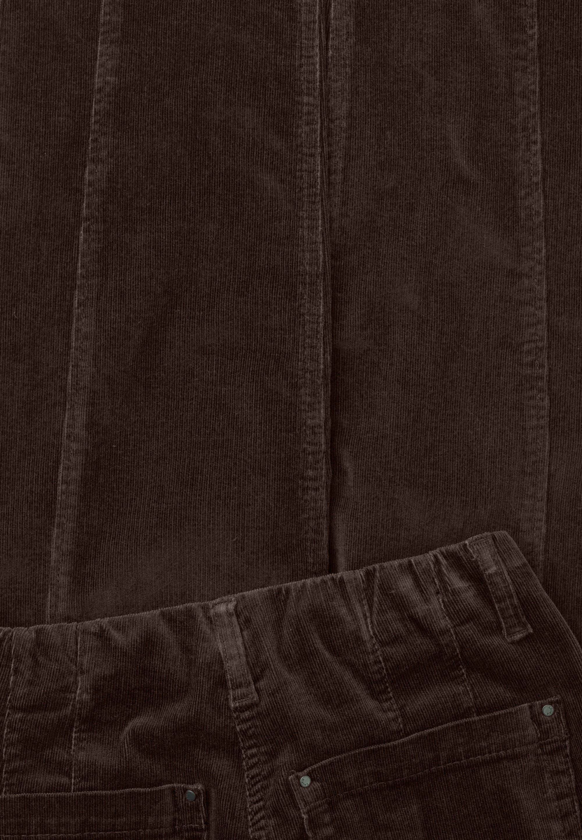 LAURIE Piper Pure Regular Fløjl - Cropped Regular 88000 Brown