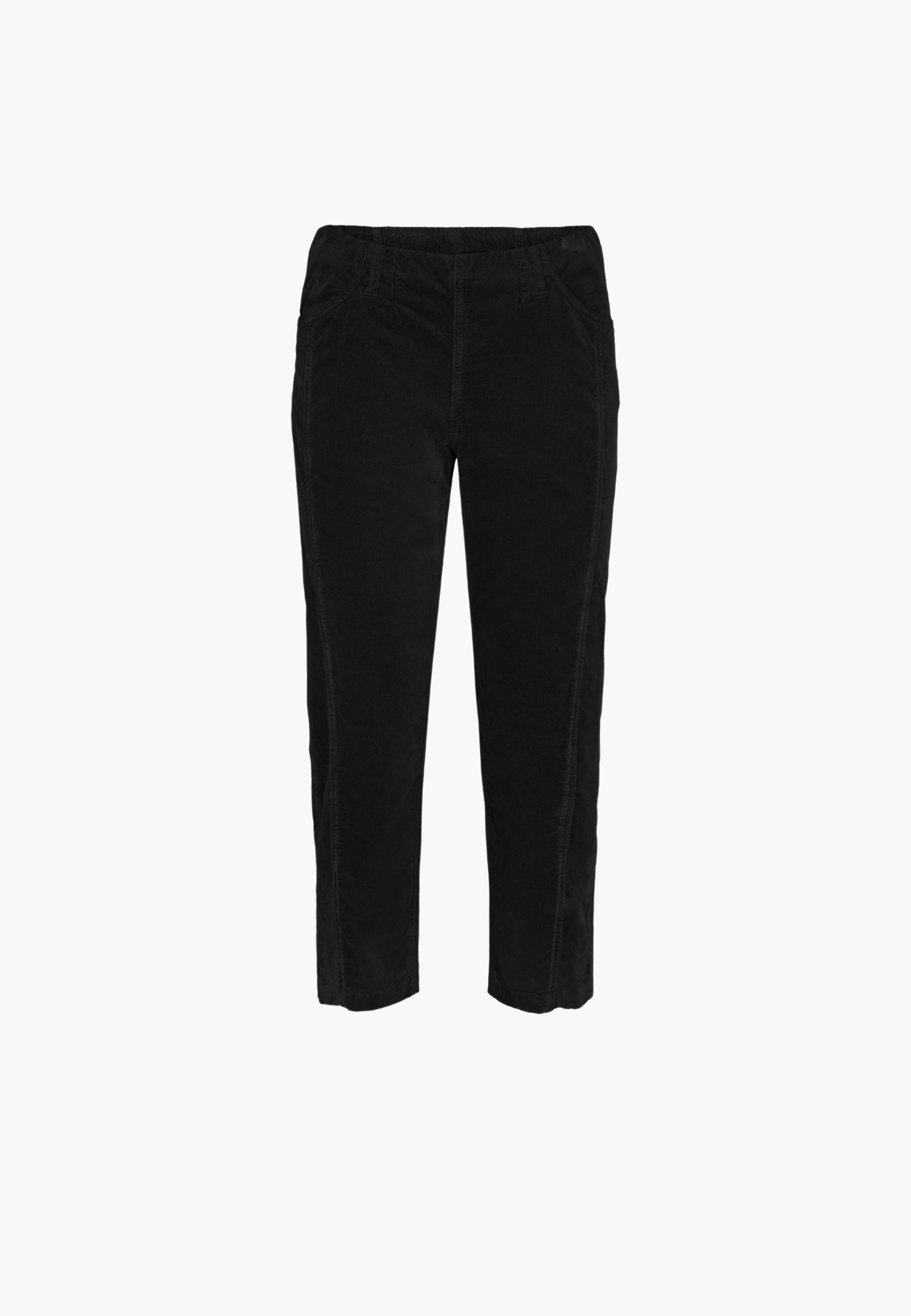 LAURIE Piper Pure Regular Fløjl - Cropped Regular 99000 Black