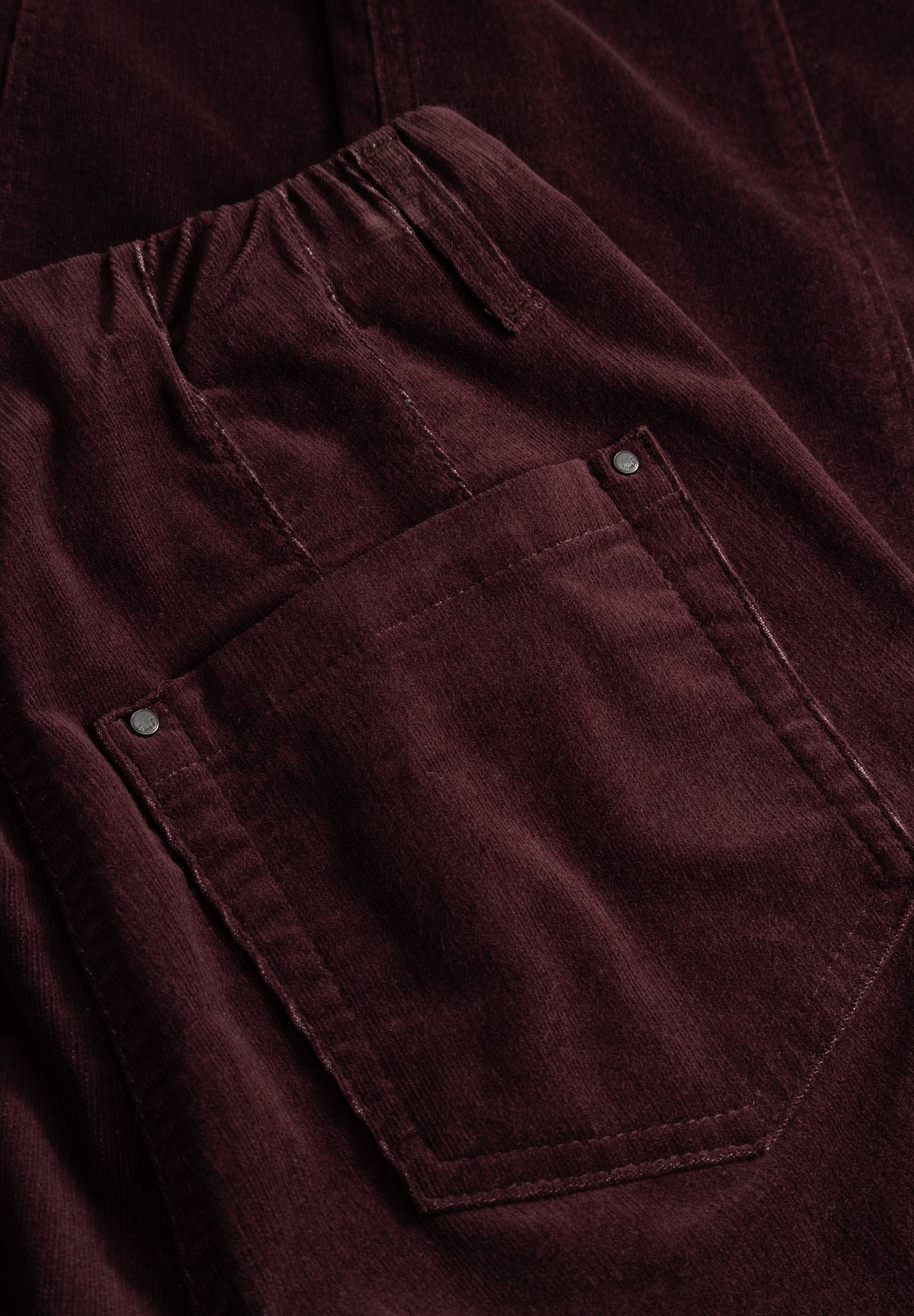 LAURIE Piper Pure Regular Fløjl - Cropped Regular 68000 Dark Plum