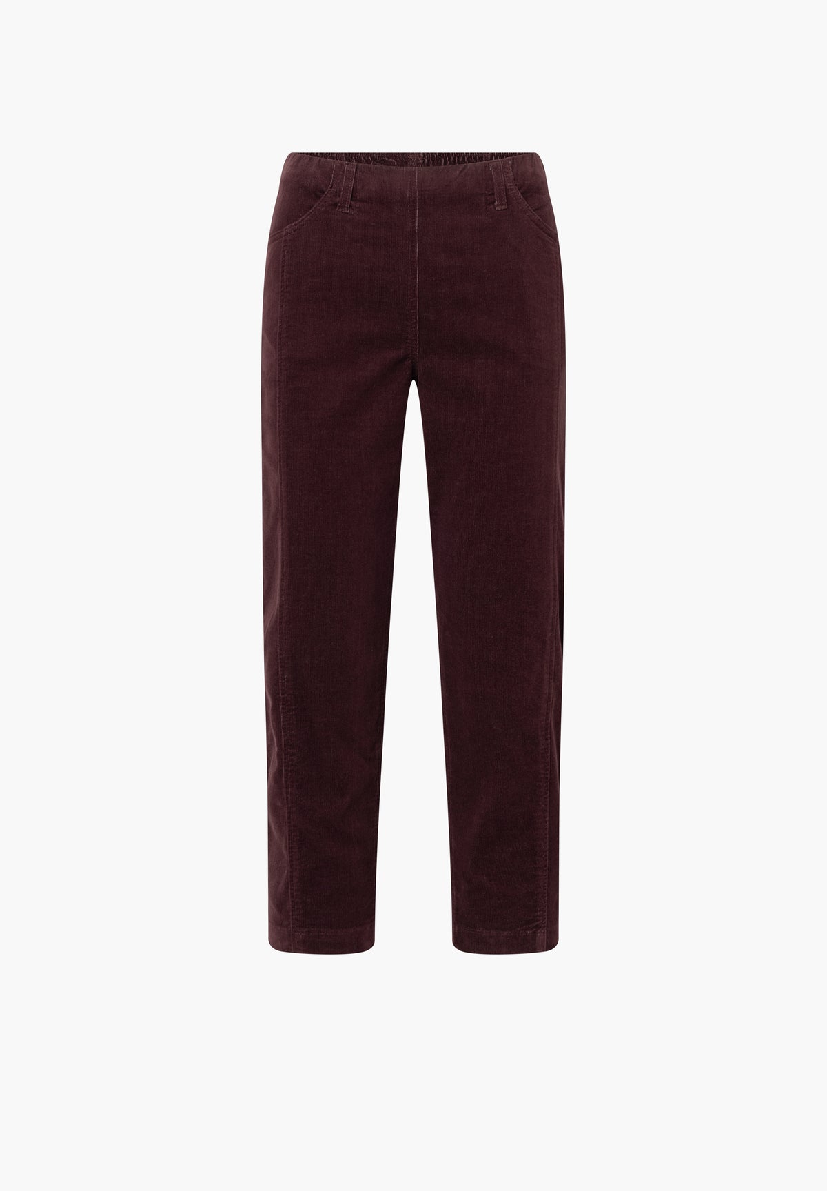 LAURIE Piper Pure Regular Fløjl - Cropped Regular 68000 Dark Plum