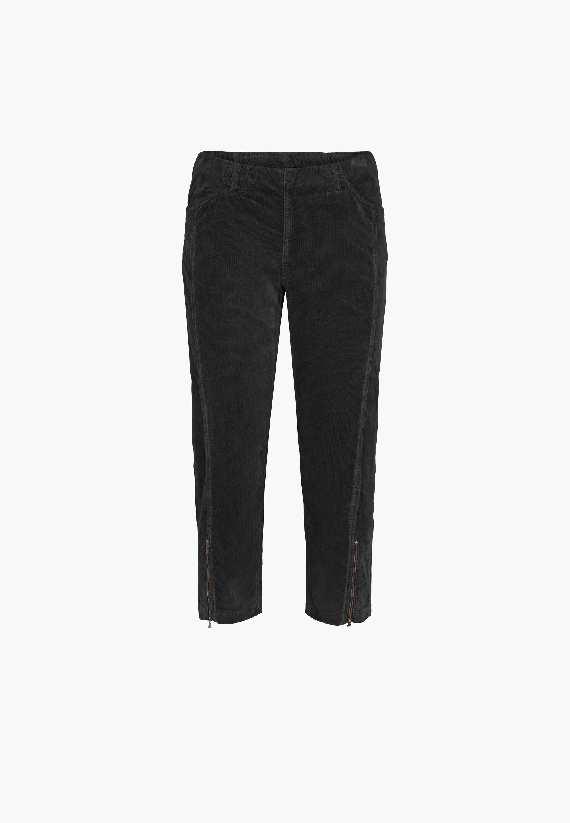 LAURIE Piper Regular Fløjl Crop Regular 99000 Black