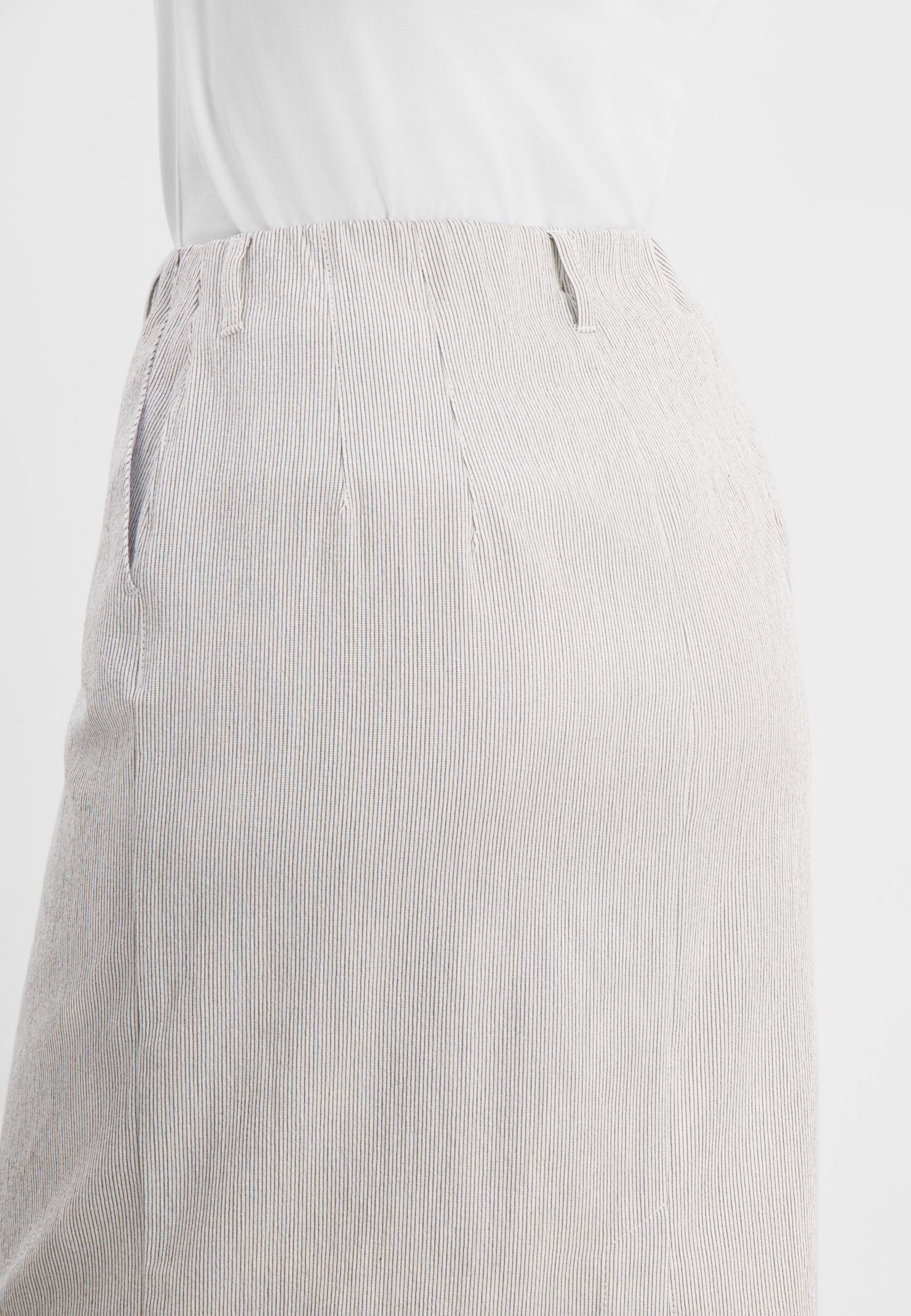 LAURIE Simone Skirt - 62 cm. Skirts 10109 White pinstripe
