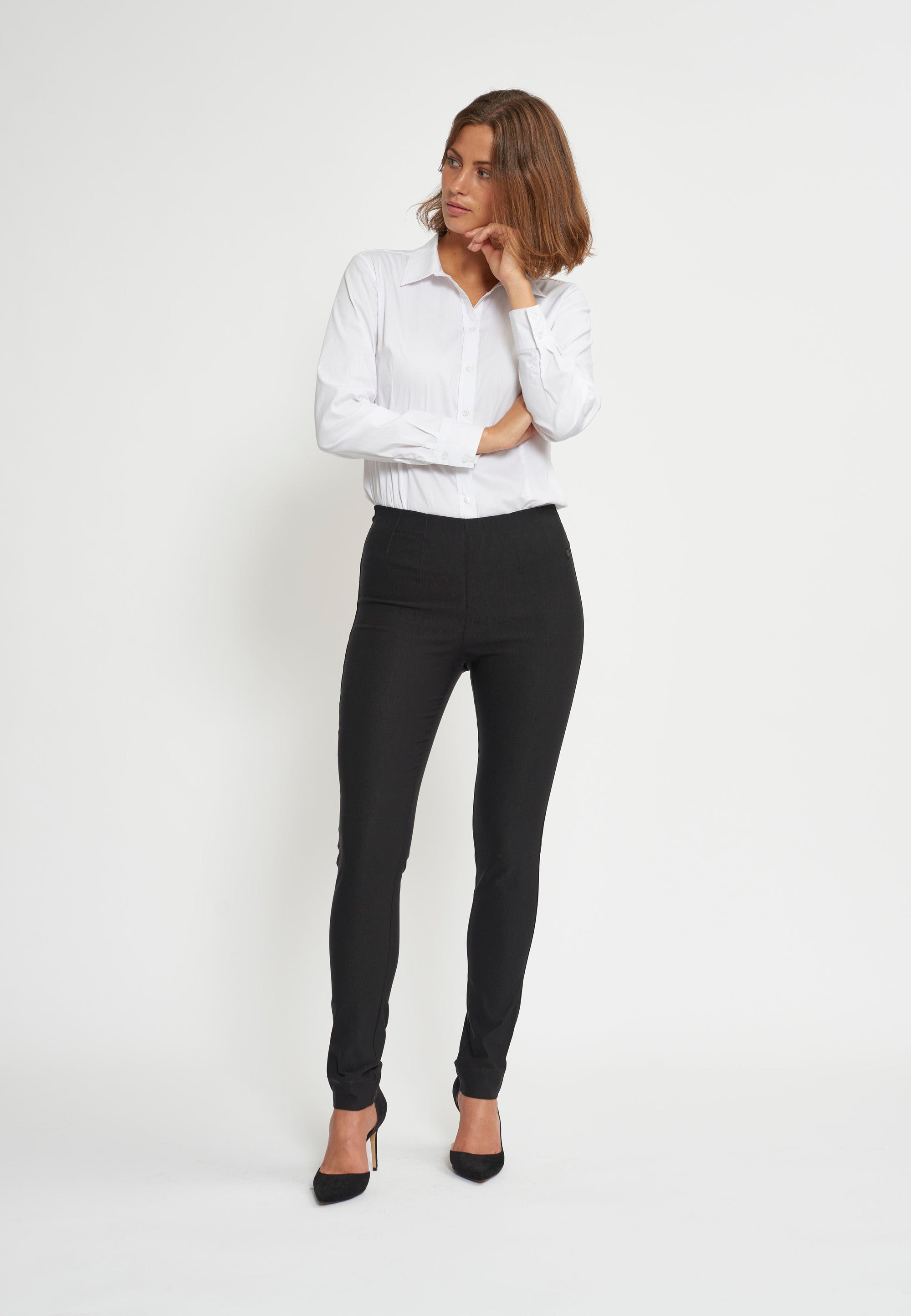 LAURIE Vicky Slim - Medium Length Slim Black Brushed