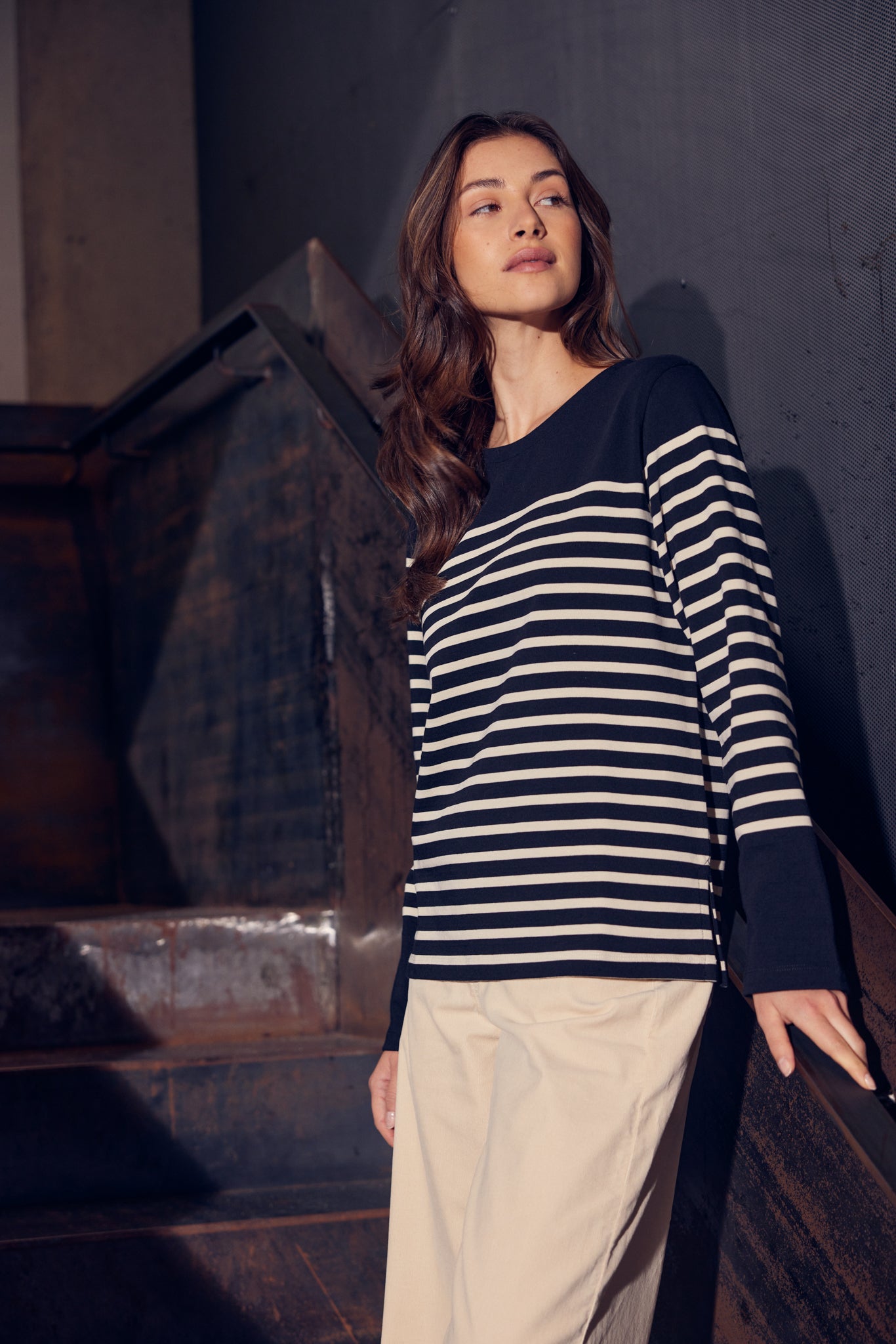 Gabrielle Breton Shirt Long Sleeve - Black Birch Stripe (PRE)
