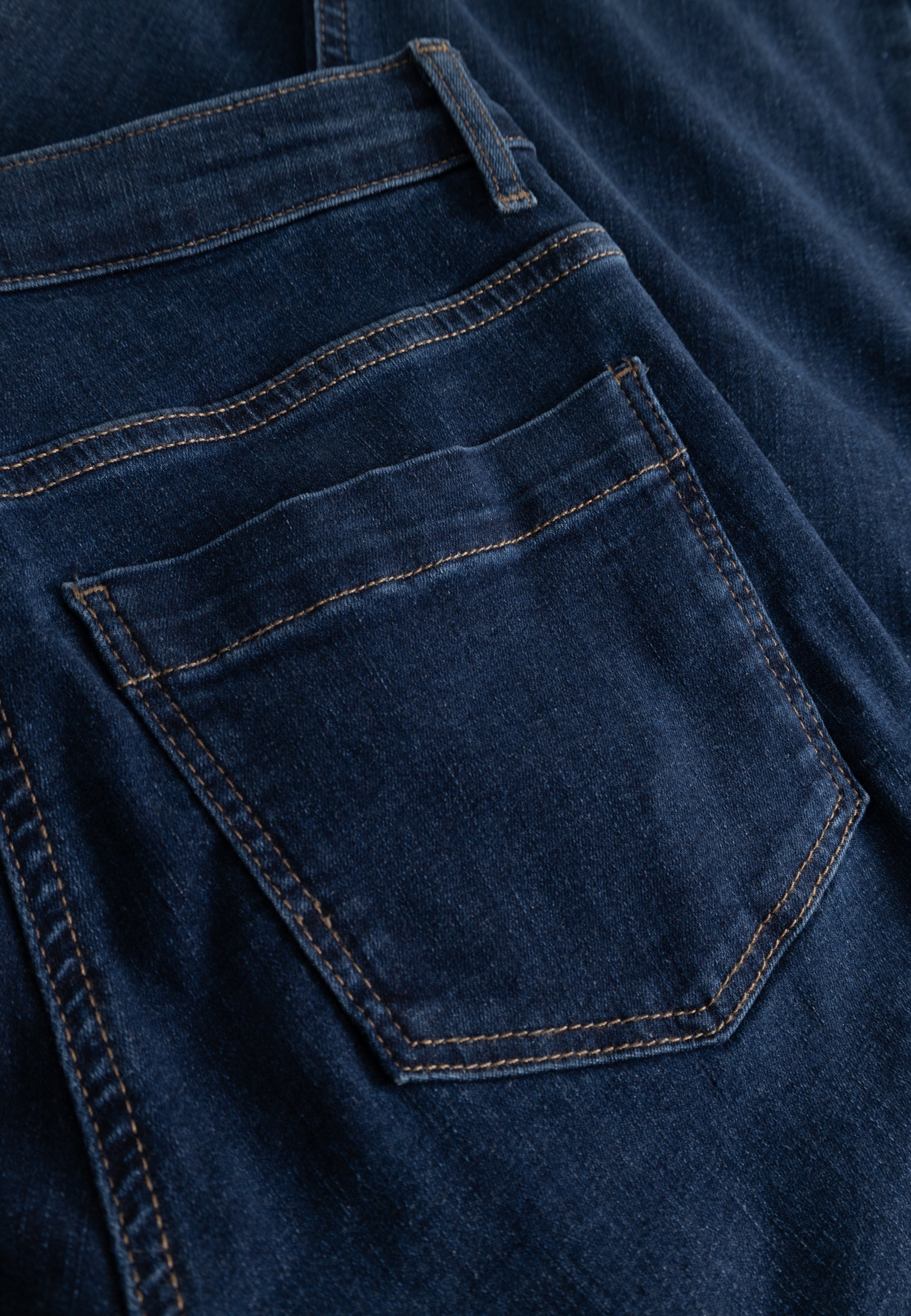 LAURIE Amelia Raw Straight Cropped Straight 40513 Dark Blue Denim