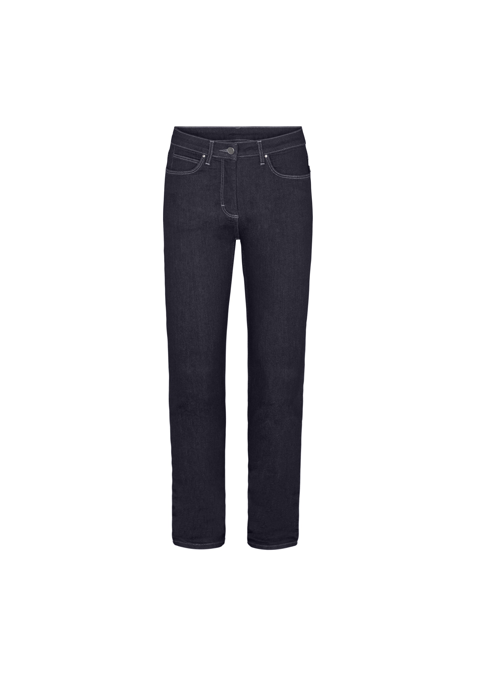 LAURIE  Amelia Straight - Medium Length Straight 40513 Dark Blue Denim