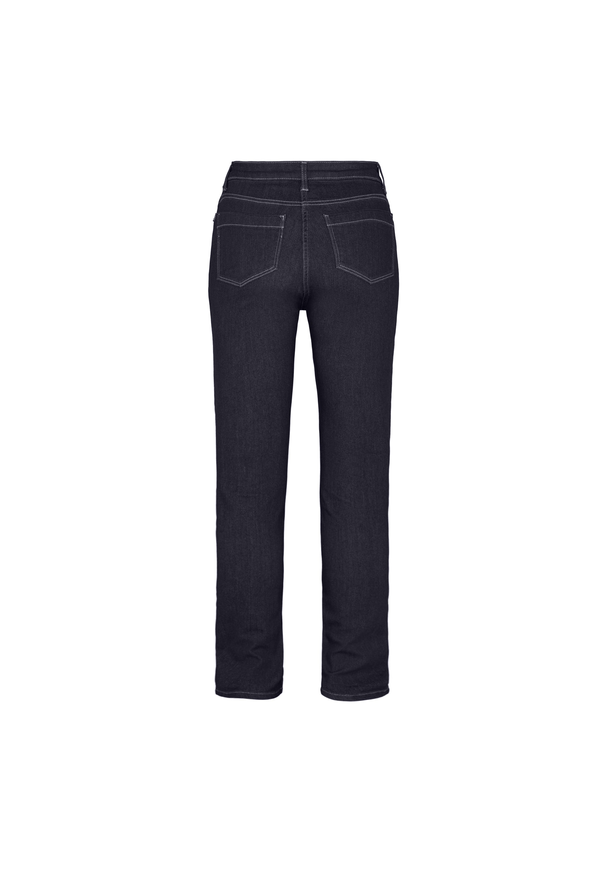 LAURIE Amelia Straight - Medium Length Trousers STRAIGHT 49501 Dark Blue Denim