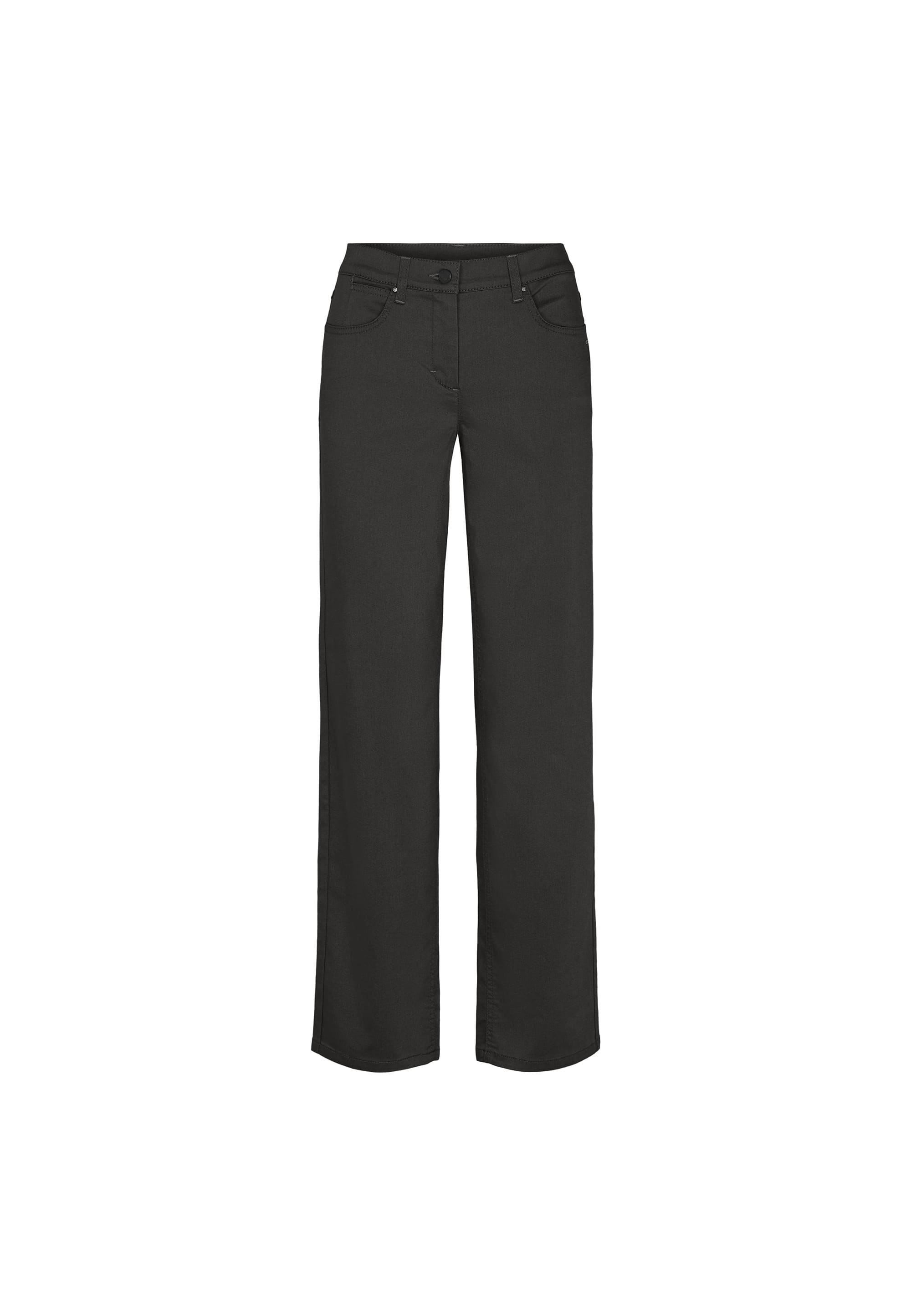 LAURIE Amelia Straight - Medium Length Trousers STRAIGHT 99000 Black