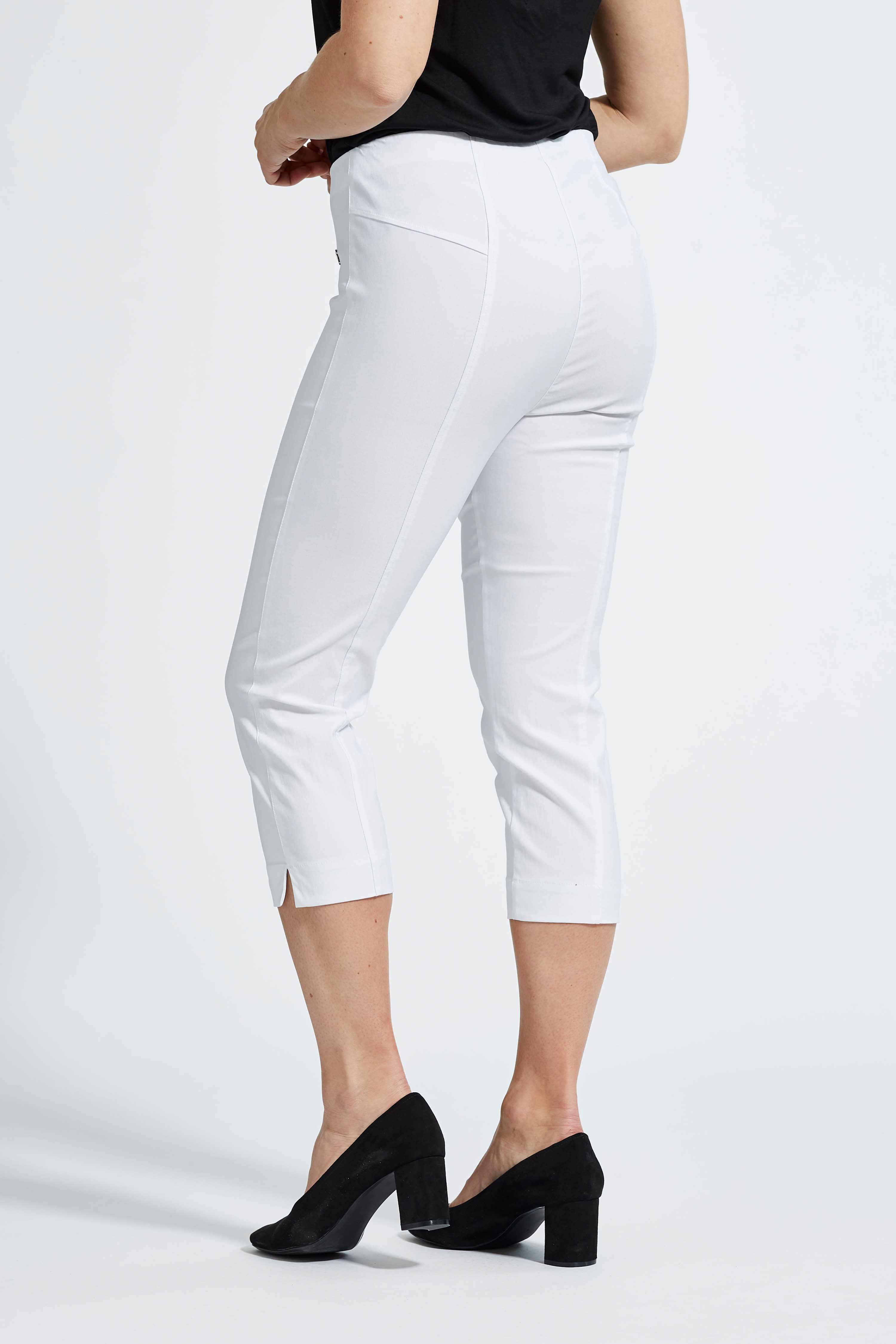LAURIE Aubrey Slim Capri Bukser Slim 10970 White