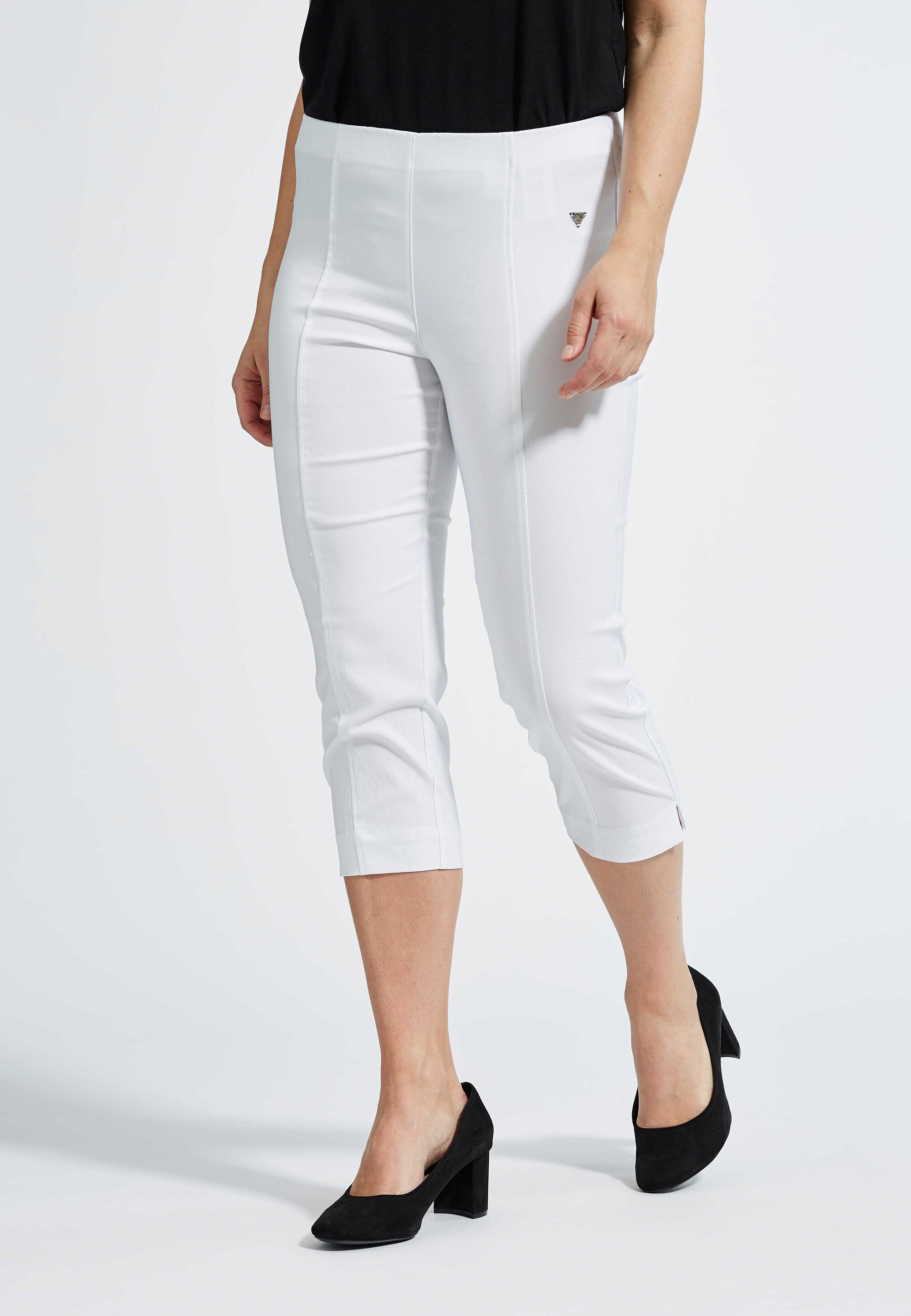 LAURIE Aubrey Slim Capri Bukser Slim 10970 White