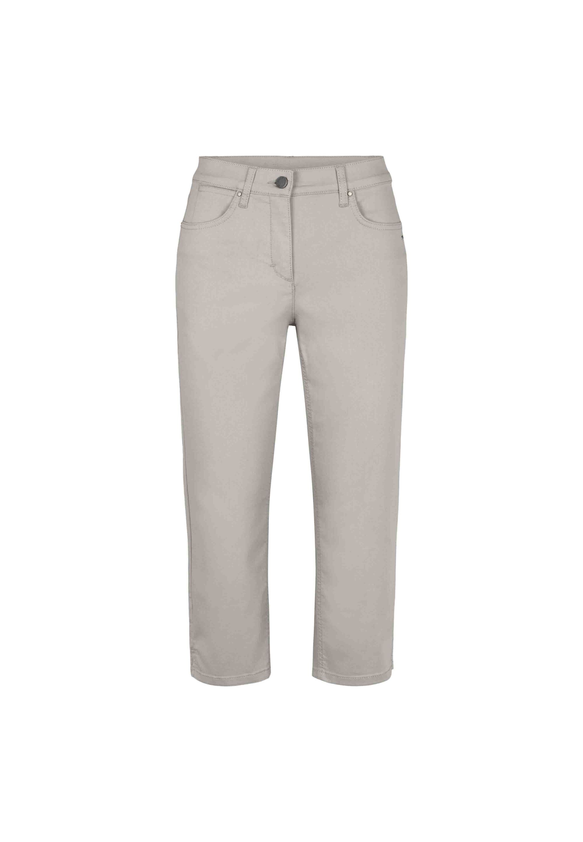LAURIE  Charlotte Regular Capri Bukser Regular 25107 Grey Sand