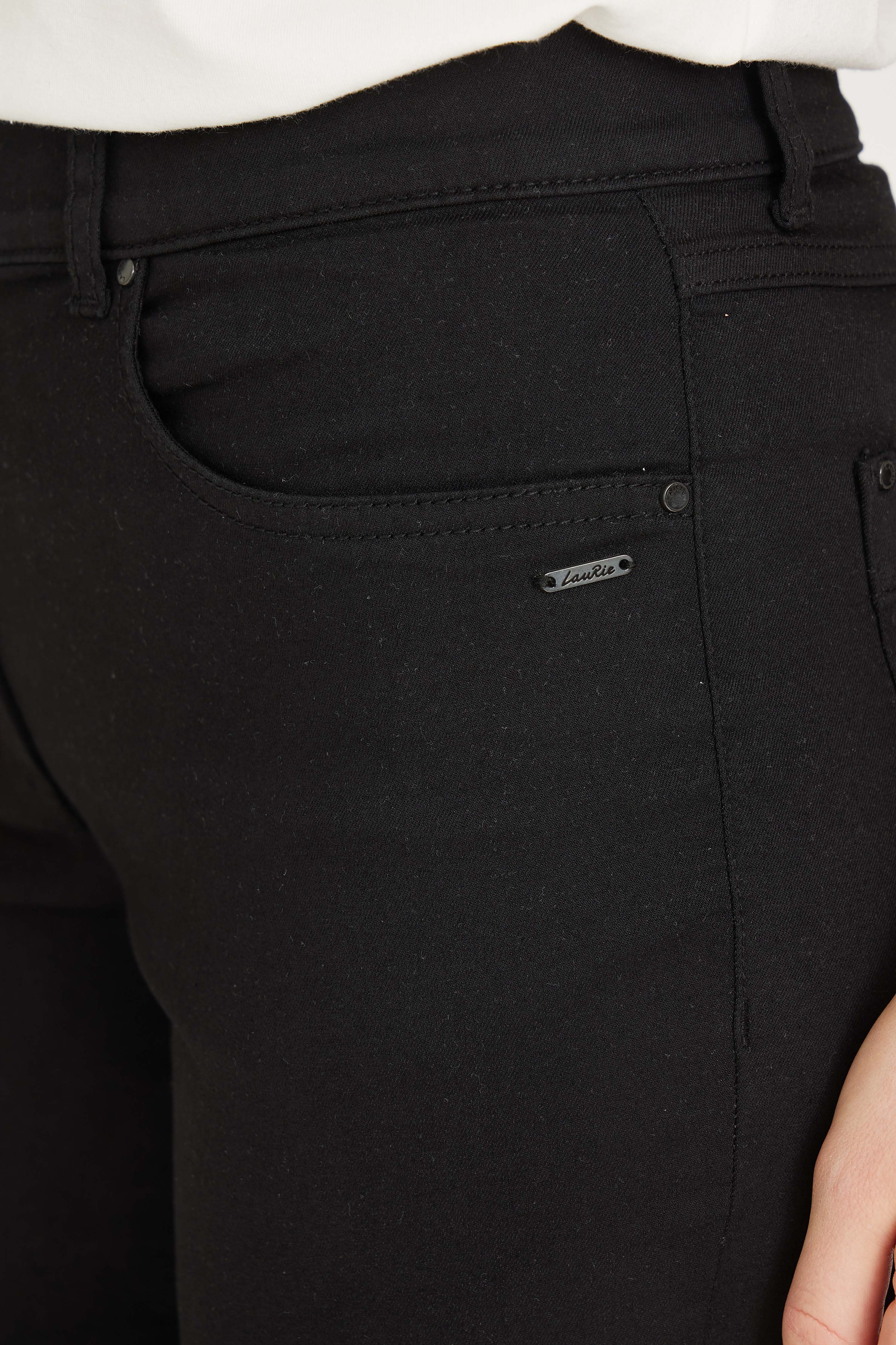 LAURIE  Charlotte Regular Capri Bukser Trousers REGULAR 99100 Black