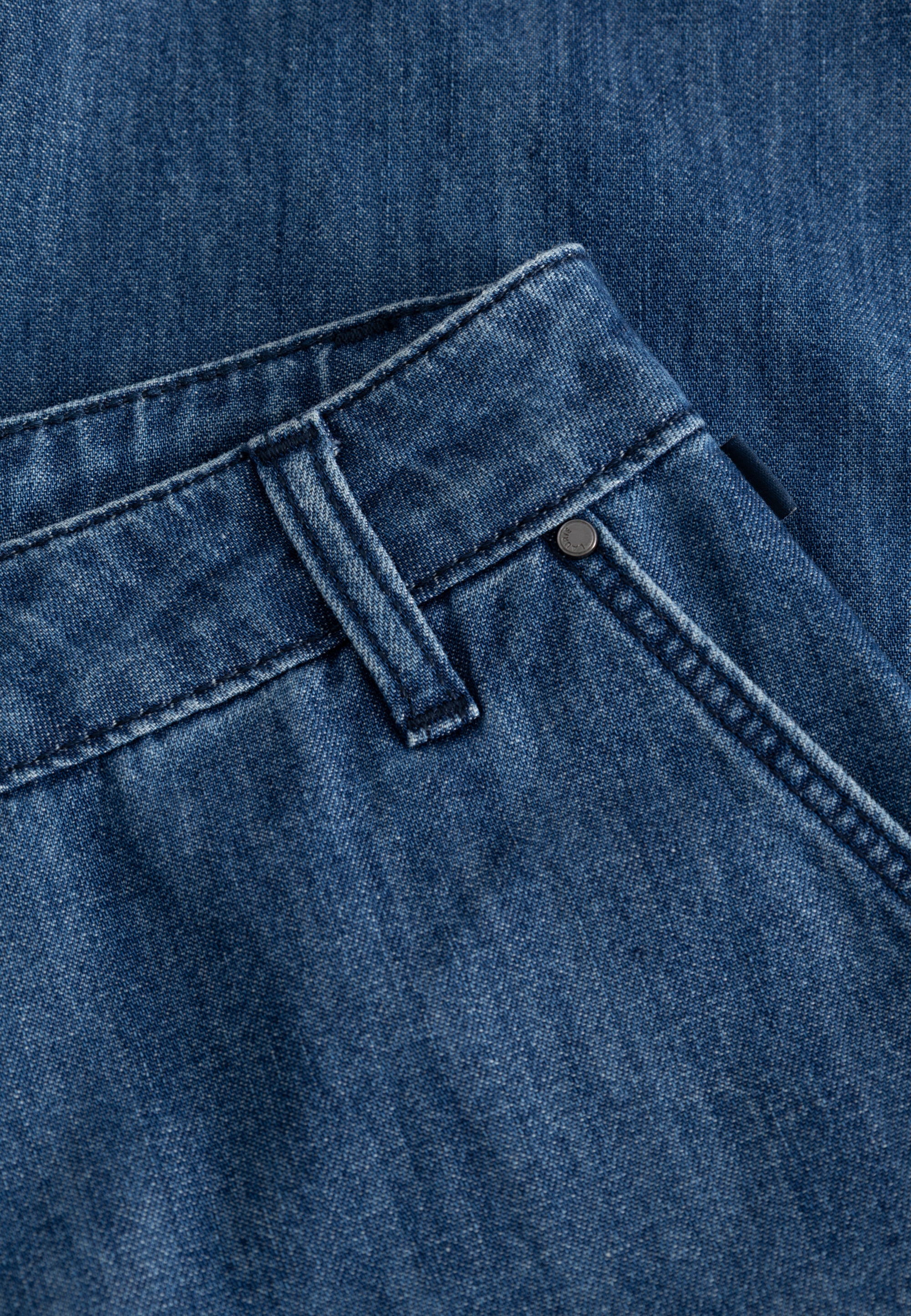 LAURIE Charm Elastic Loose - Medium Length Loose 49601 Blue denim