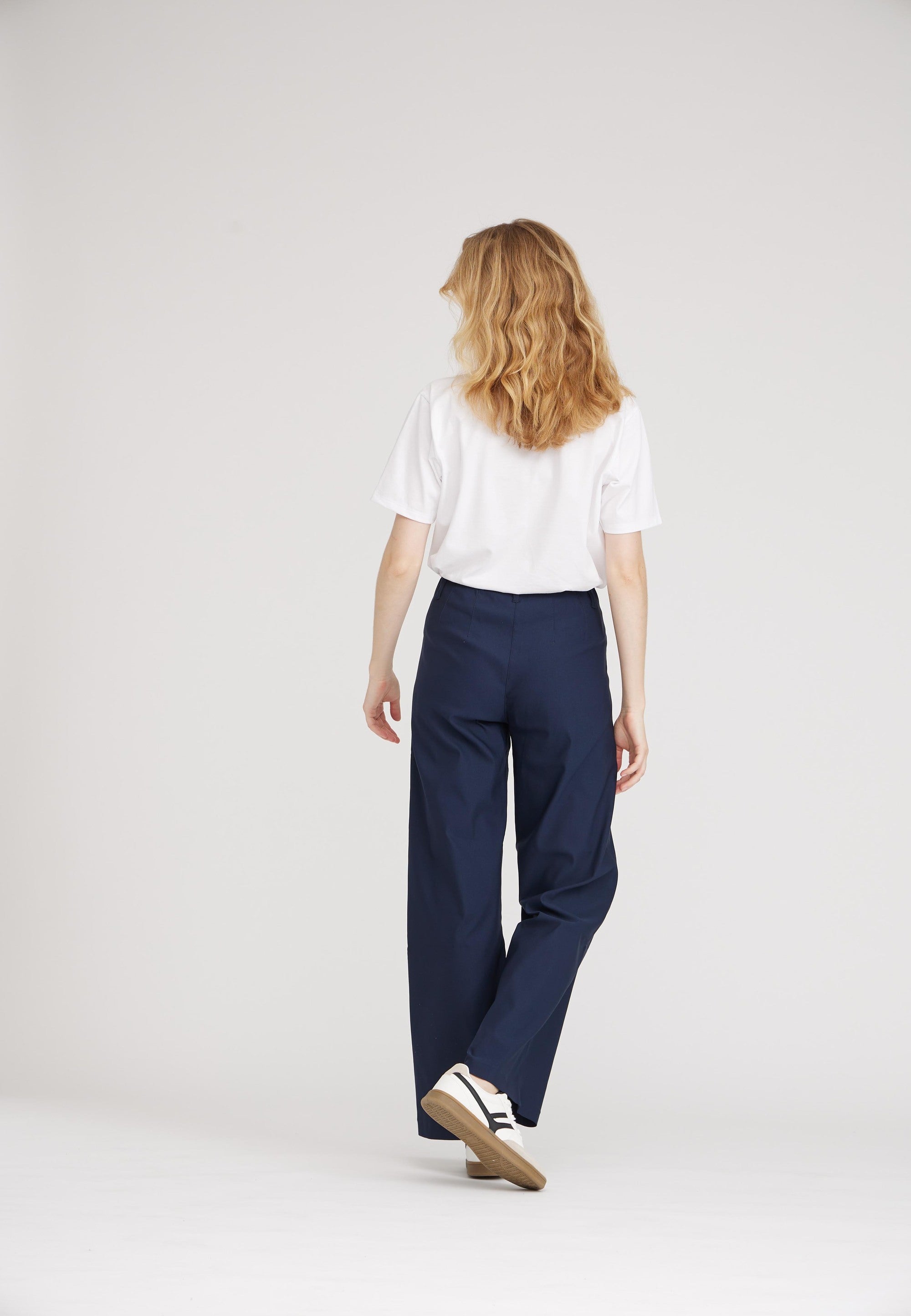 LAURIE  Donna Loose - Medium Length Trousers LOOSE 49000 Navy