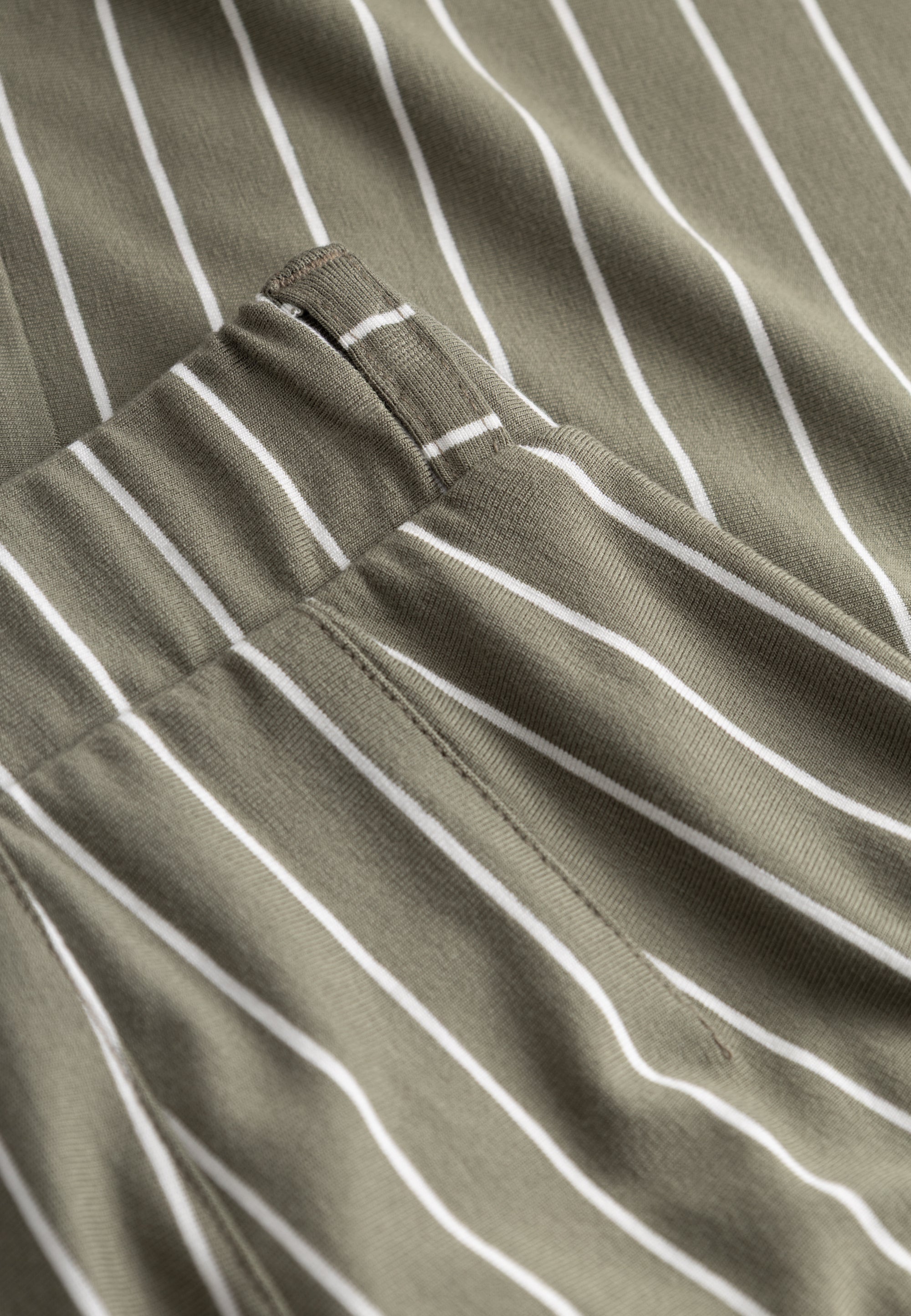 LAURIE Donna Loose Jersey - Cropped Loose 55222 Khaki stripe