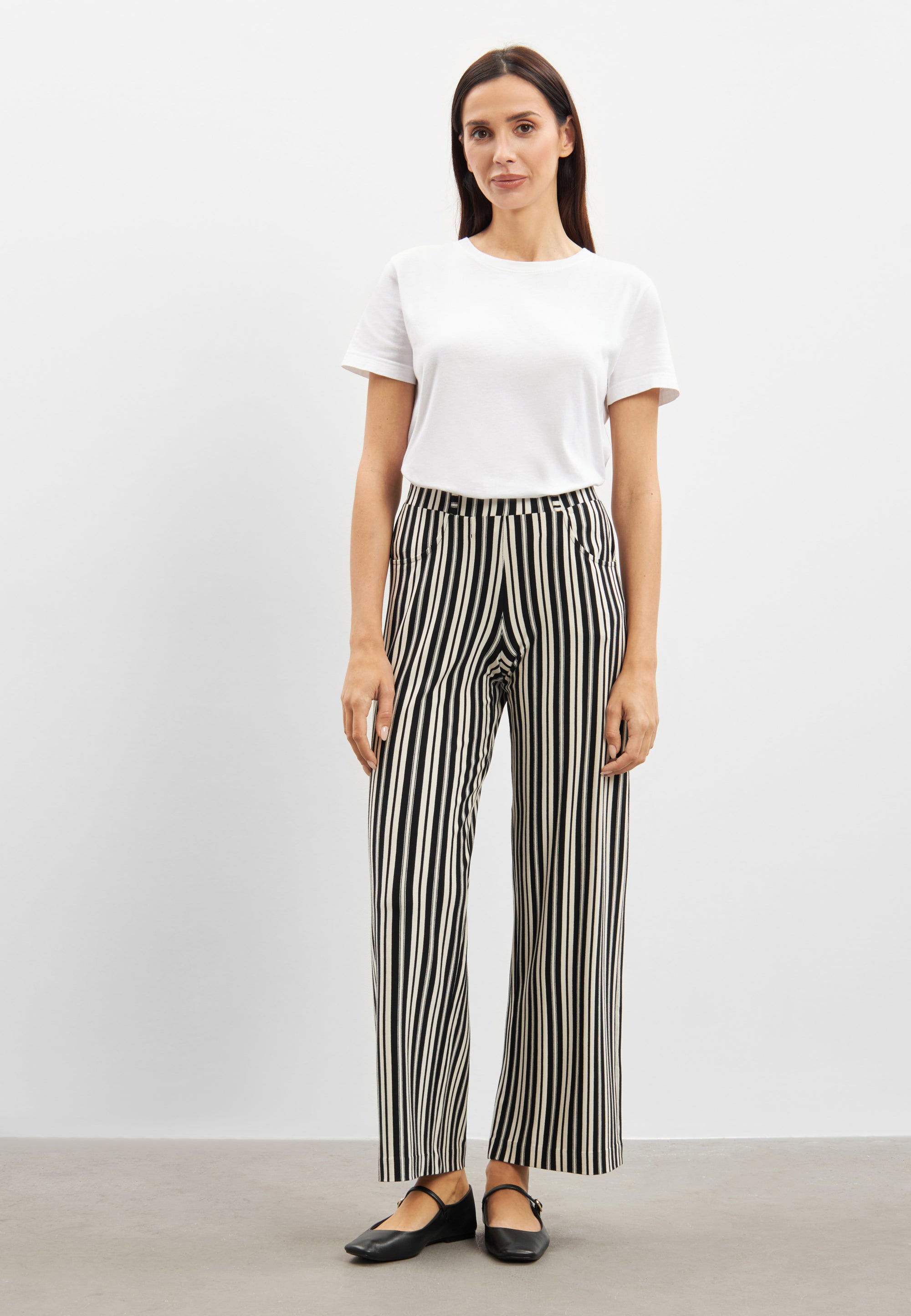 LAURIE Donna Loose Jersey - Short Length Loose 99139 Elegant Stripe