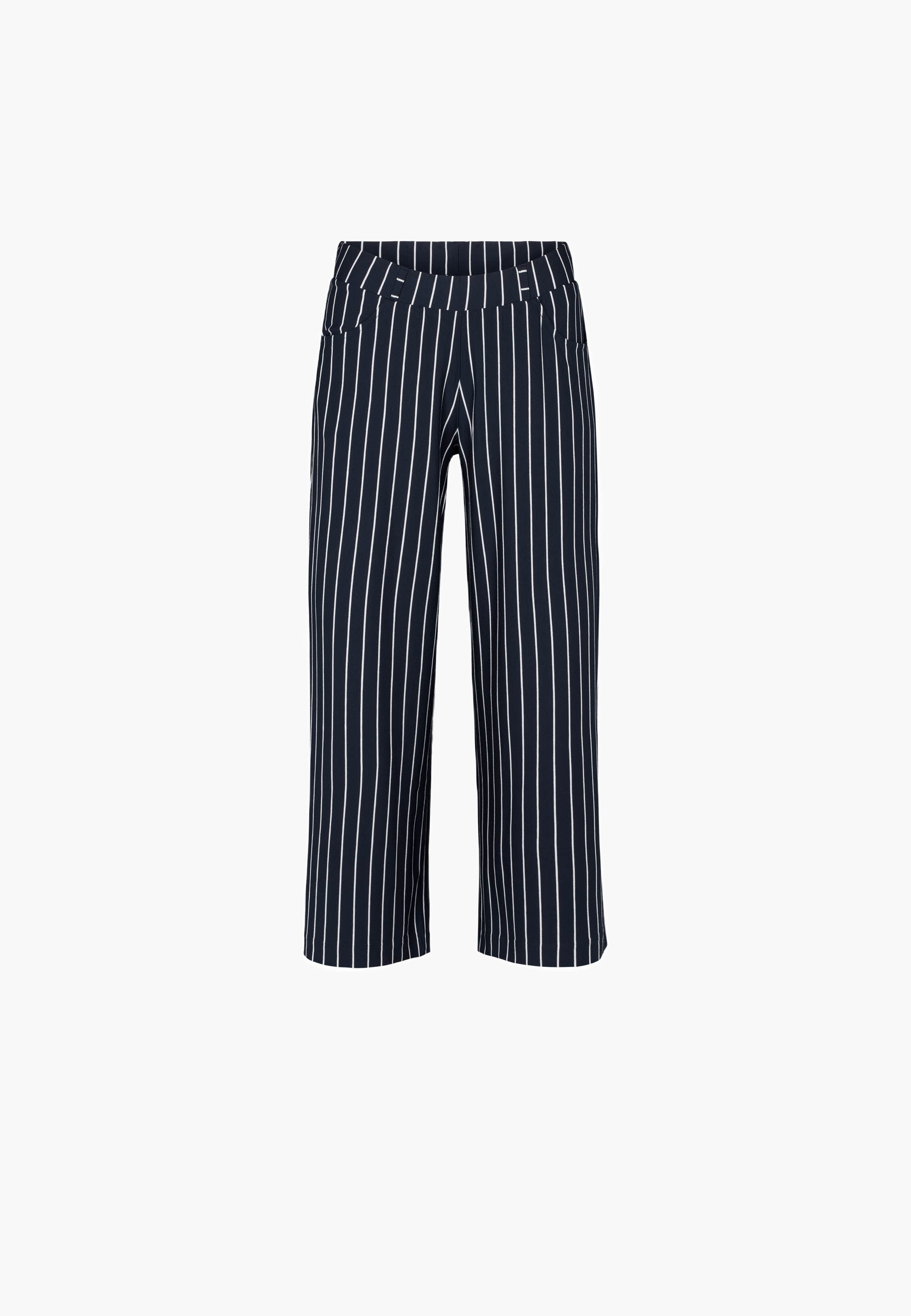 LAURIE Donna Loose Jersey Crop Loose 49222 Navy Stripe