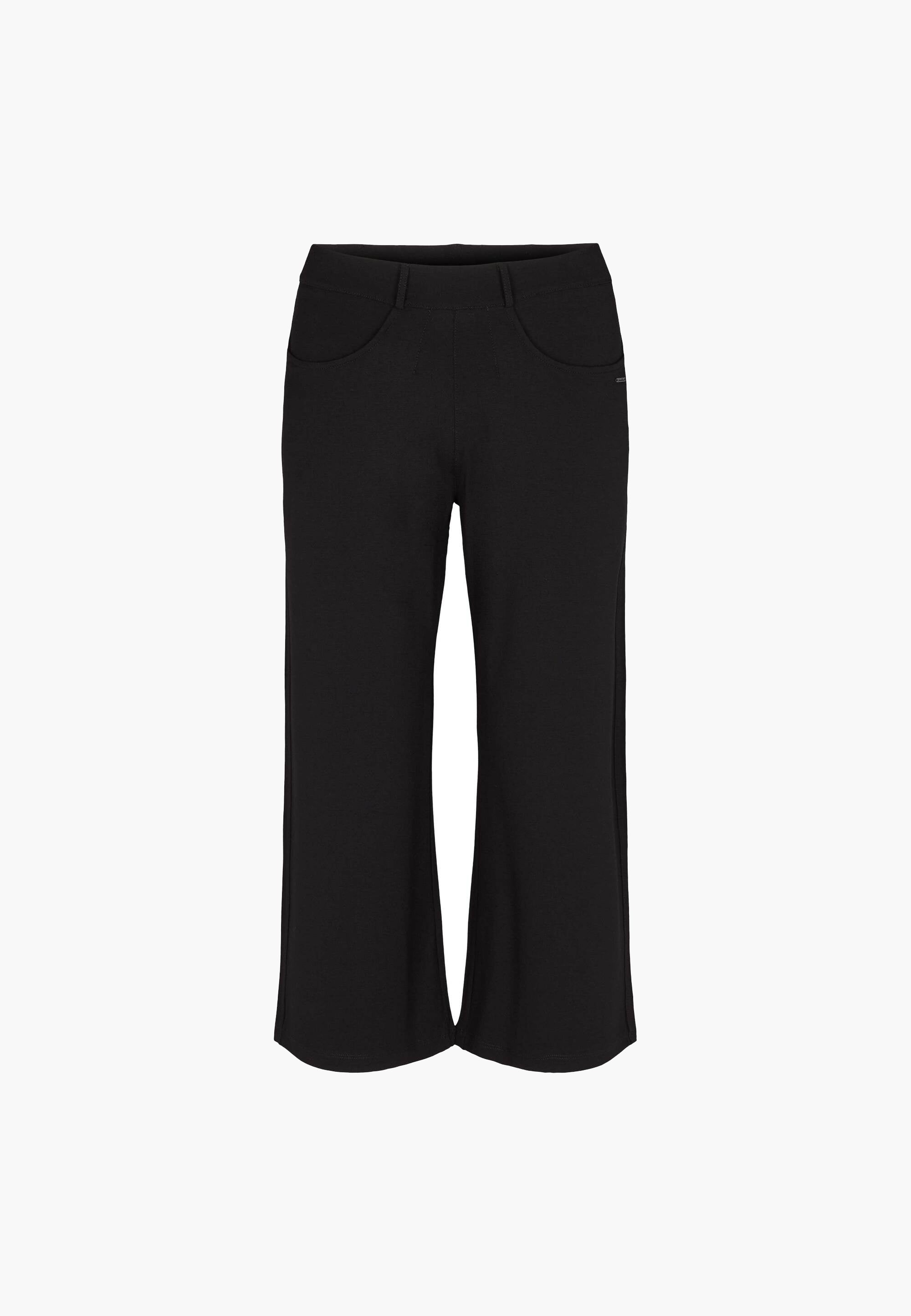 LAURIE Donna Loose Jersey Crop Loose 99104 Black