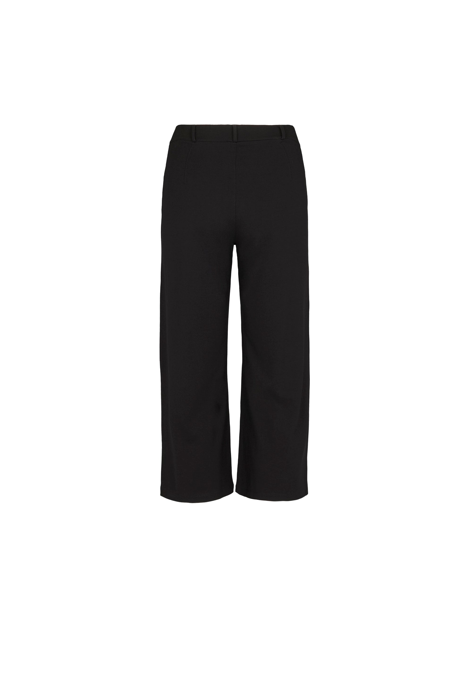 LAURIE  Donna Loose Jersey Crop Trousers LOOSE 99104 Black
