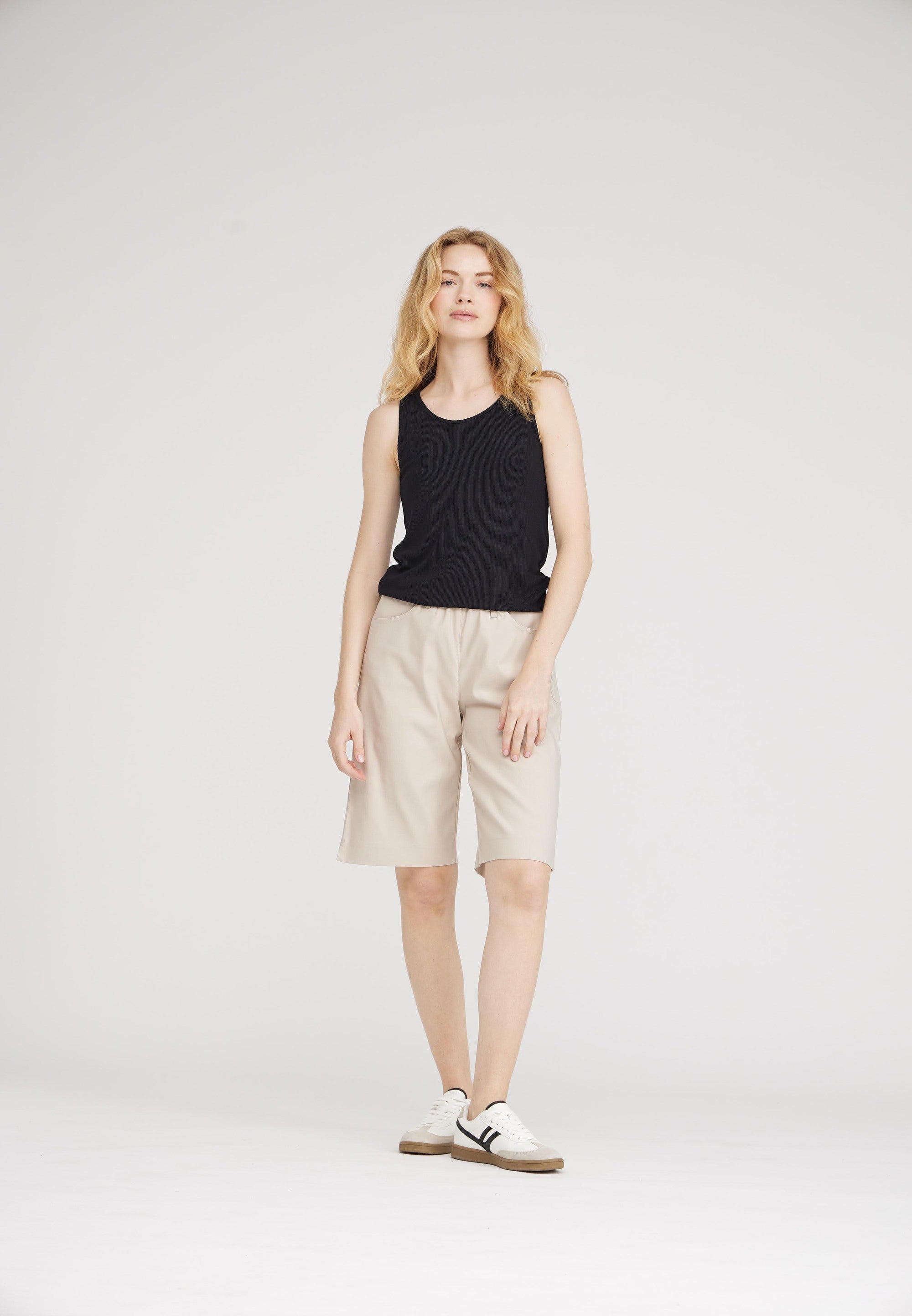 LAURIE Donna Loose Shorts Trousers LOOSE 25000 Grey Sand
