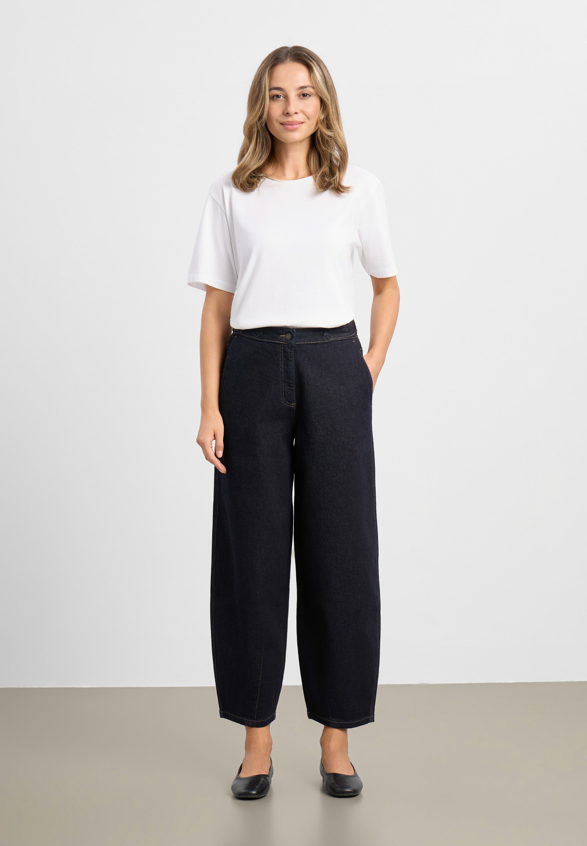LAURIE Freya Tapered Loose - Short Length Loose 40514 Night Blue Denim