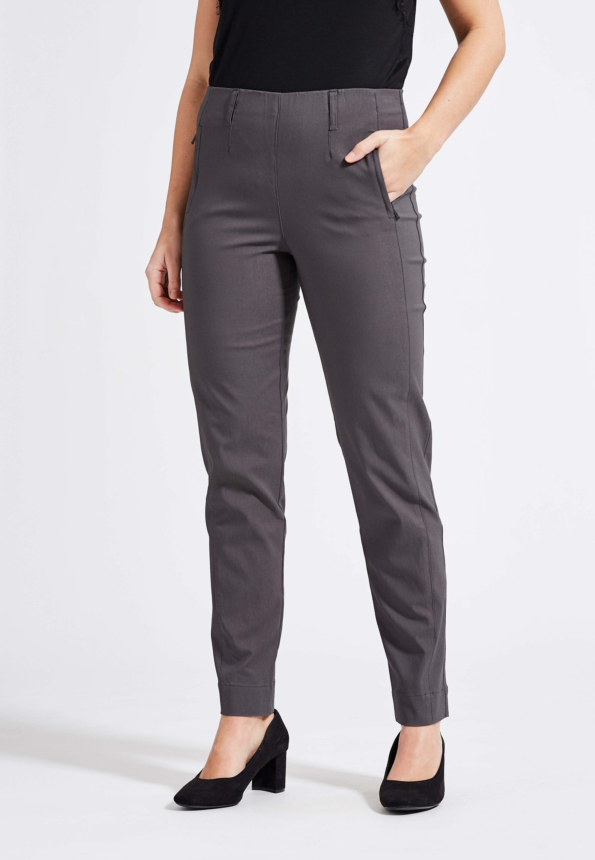 LAURIE  Gaby Regular - Medium Length Regular Antracite