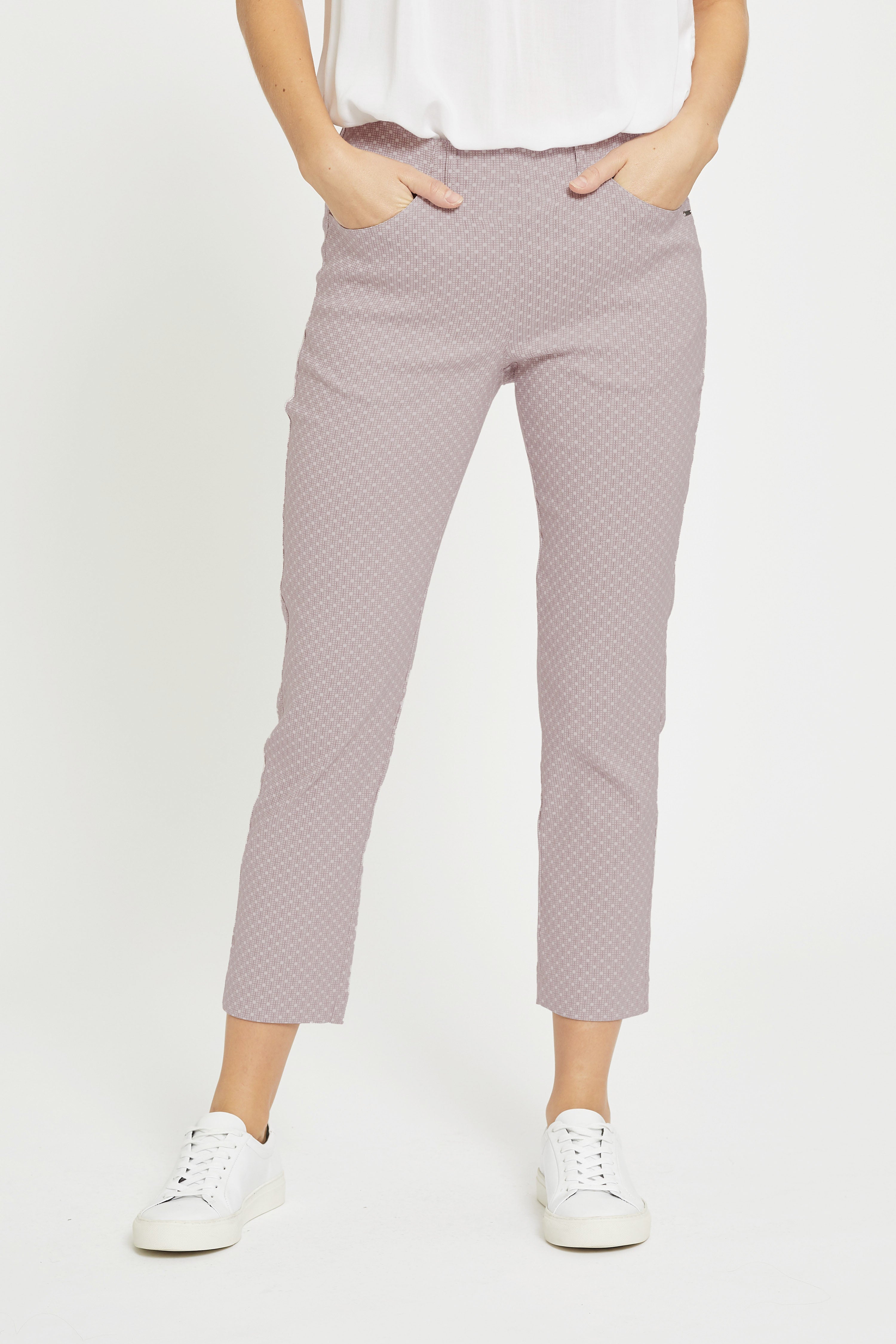 LAURIE Grace - Crop Slim 36706 Soft Purple Jacquard
