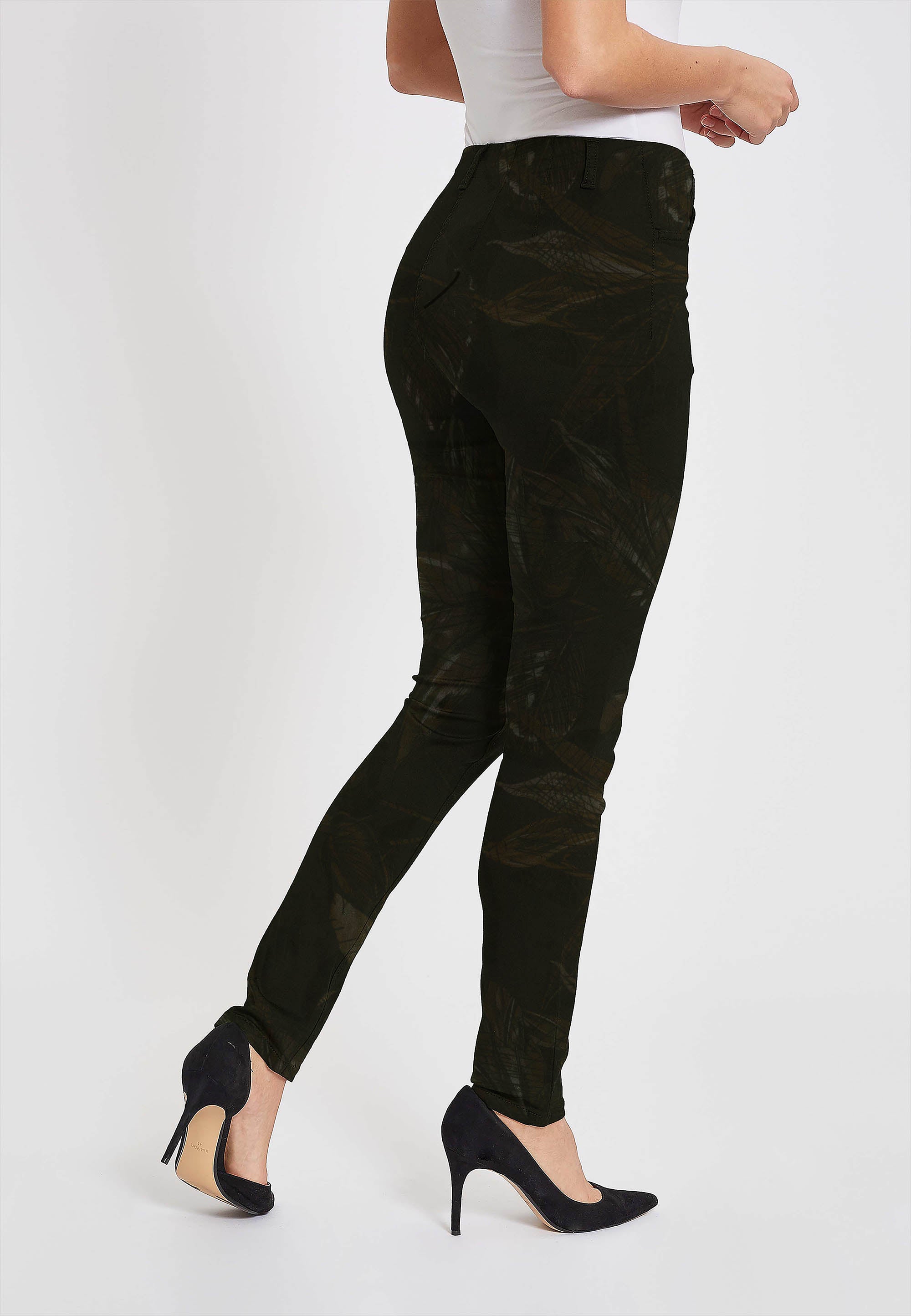 LAURIE  Grace Slim - Medium Length Slim 97003 Anthracite Print