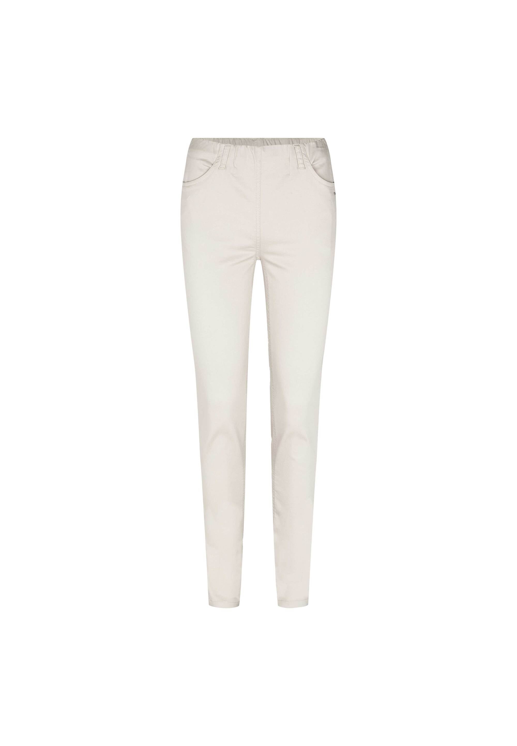 LAURIE Grace Slim - Medium Length Trousers SLIM 25107 Grey Sand