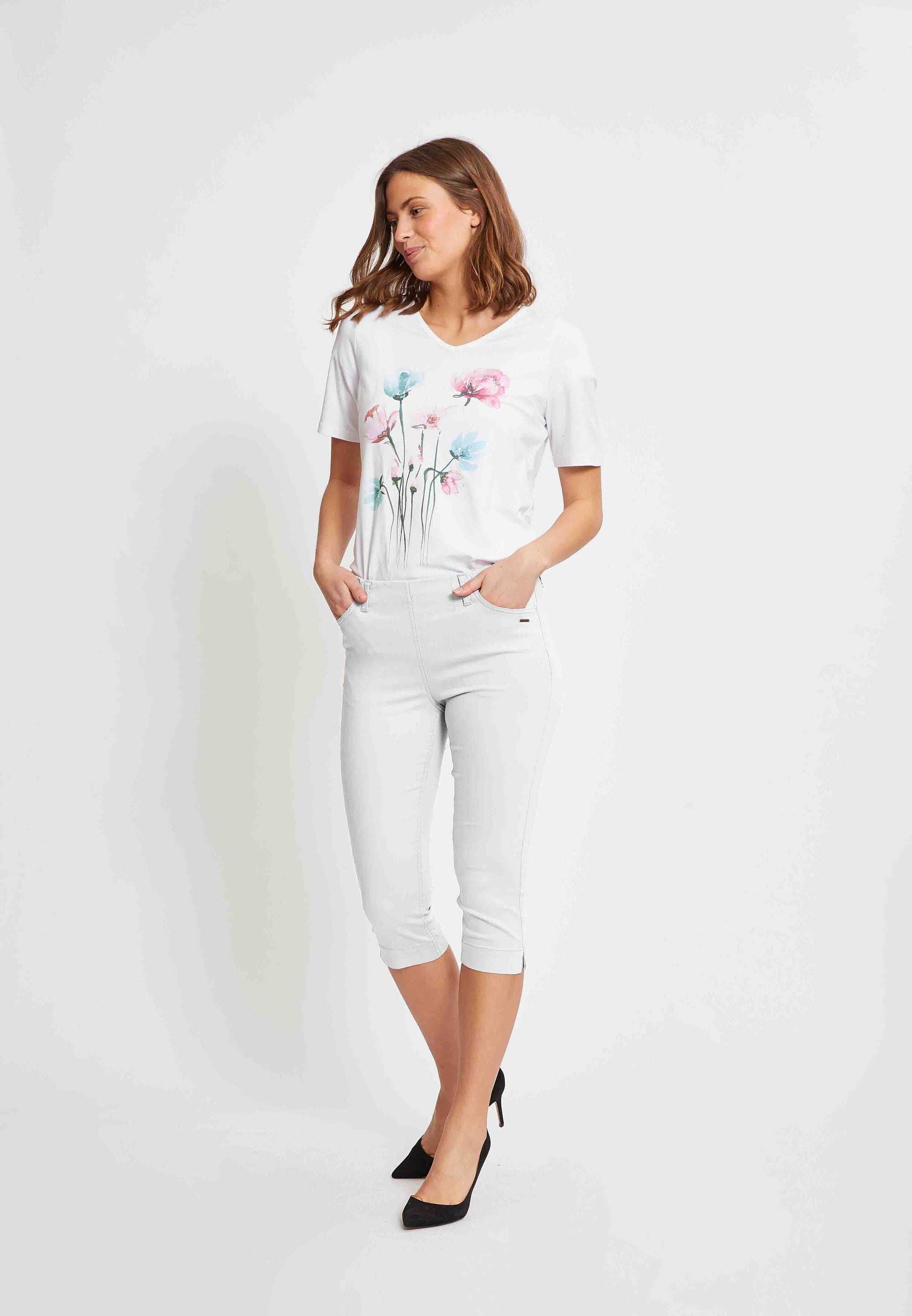 LAURIE  Grace, Slim Capri Bukser Slim 10100 White