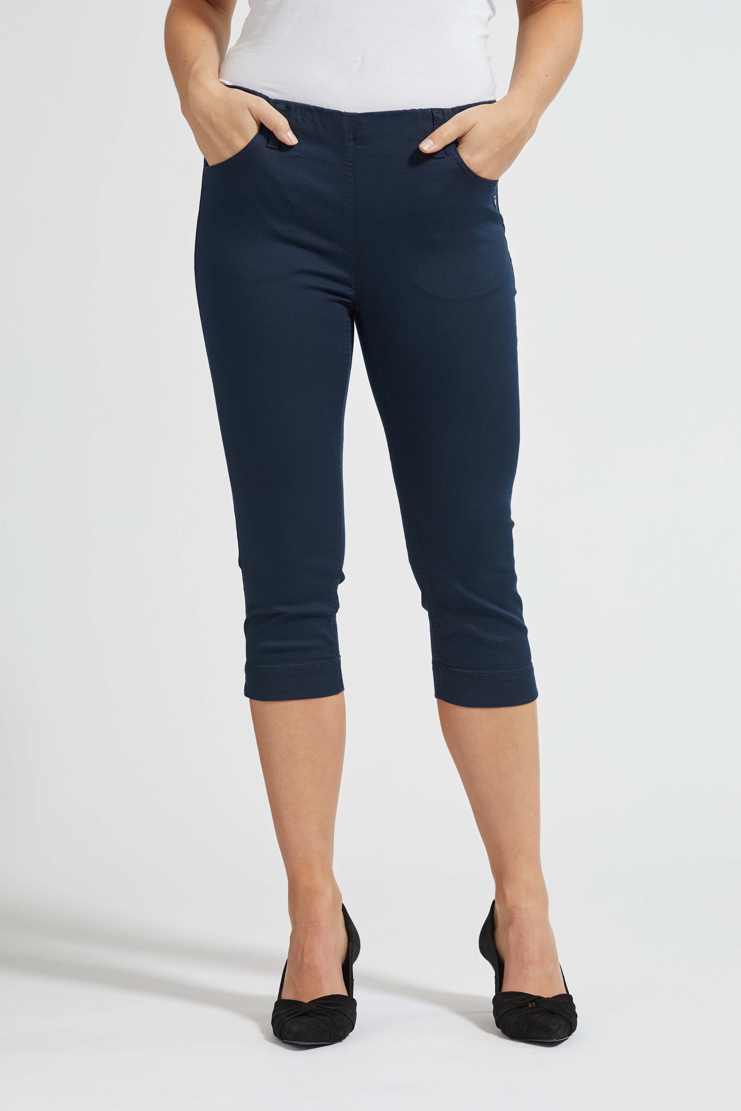 LAURIE  Grace, Slim Capri Bukser Slim 49200 Navy