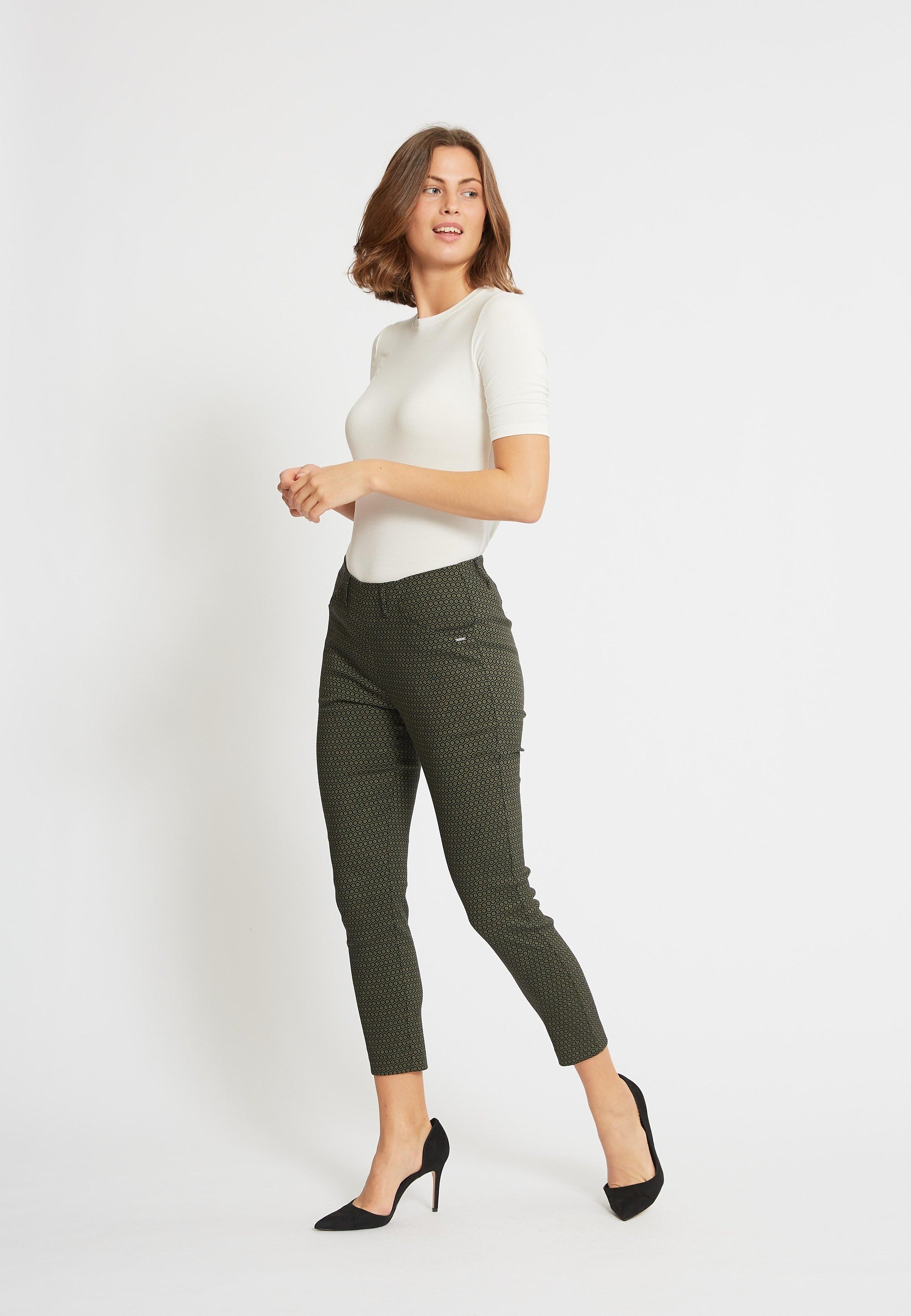 LAURIE Grace Slim Crop Slim 55704 Khaki
